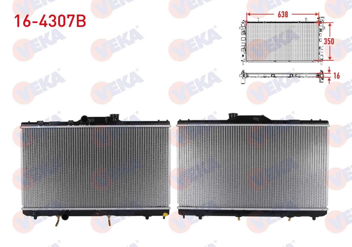 SU RADYATORU BRAZING TOYOTA COROLLA (_E11_) 1.6i (AE111) A-T 1997-2002