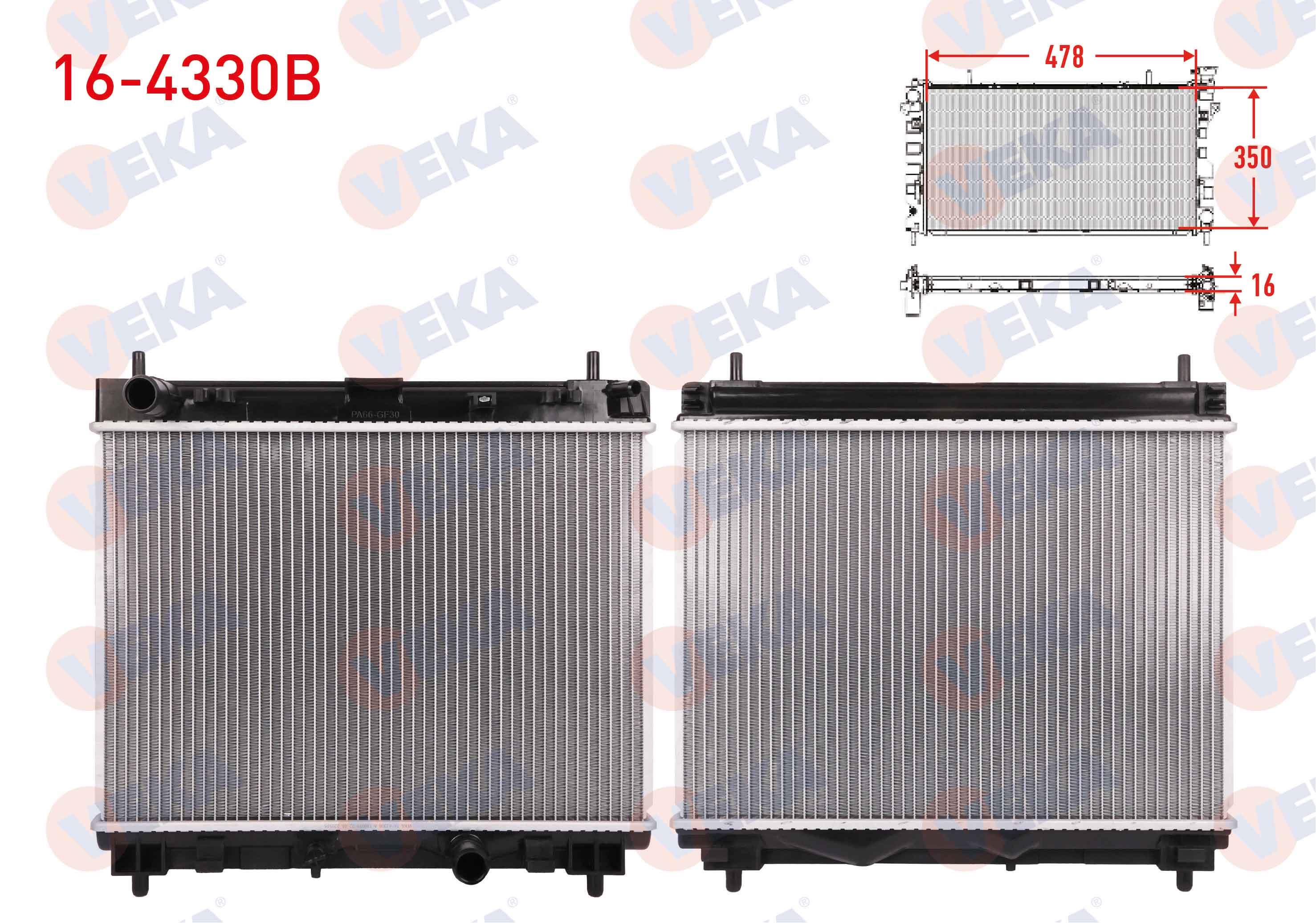 SU RADYATORU BRAZING TOYOTA YARIS (P13) 1.4 D-4D M-T AC+/- 2011-