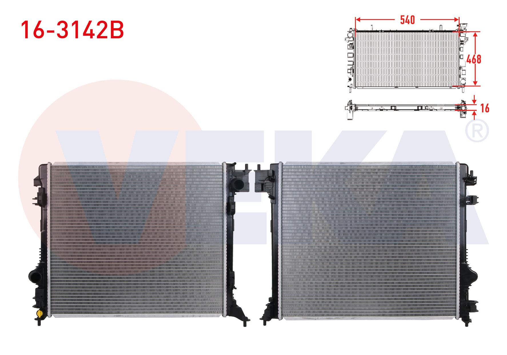 SU RADYATORU BRAZING NISSAN QASHQAI (J11) 1.5 DCI M-T AC+/- 2014-
