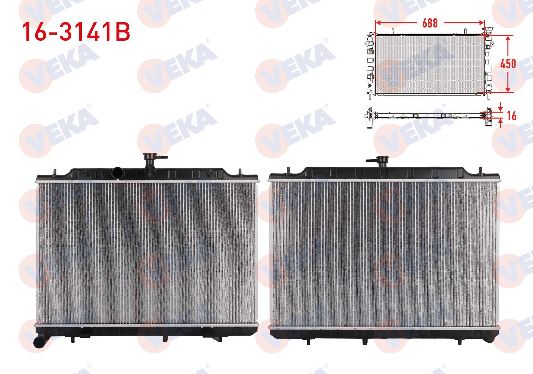 SU RADYATORU BRAZING NISSAN X-TRAIL (T31) 2.0 DCI M-T/A-T AC+/- 2007-2013