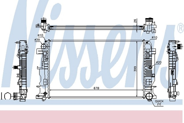 SU RADYATORU CRAFTER SPRİNTER 30-50 (2E) 2.5 TDI M-T 2006-2011 W 906 A9065000102 2E0121253A 2E0121253B