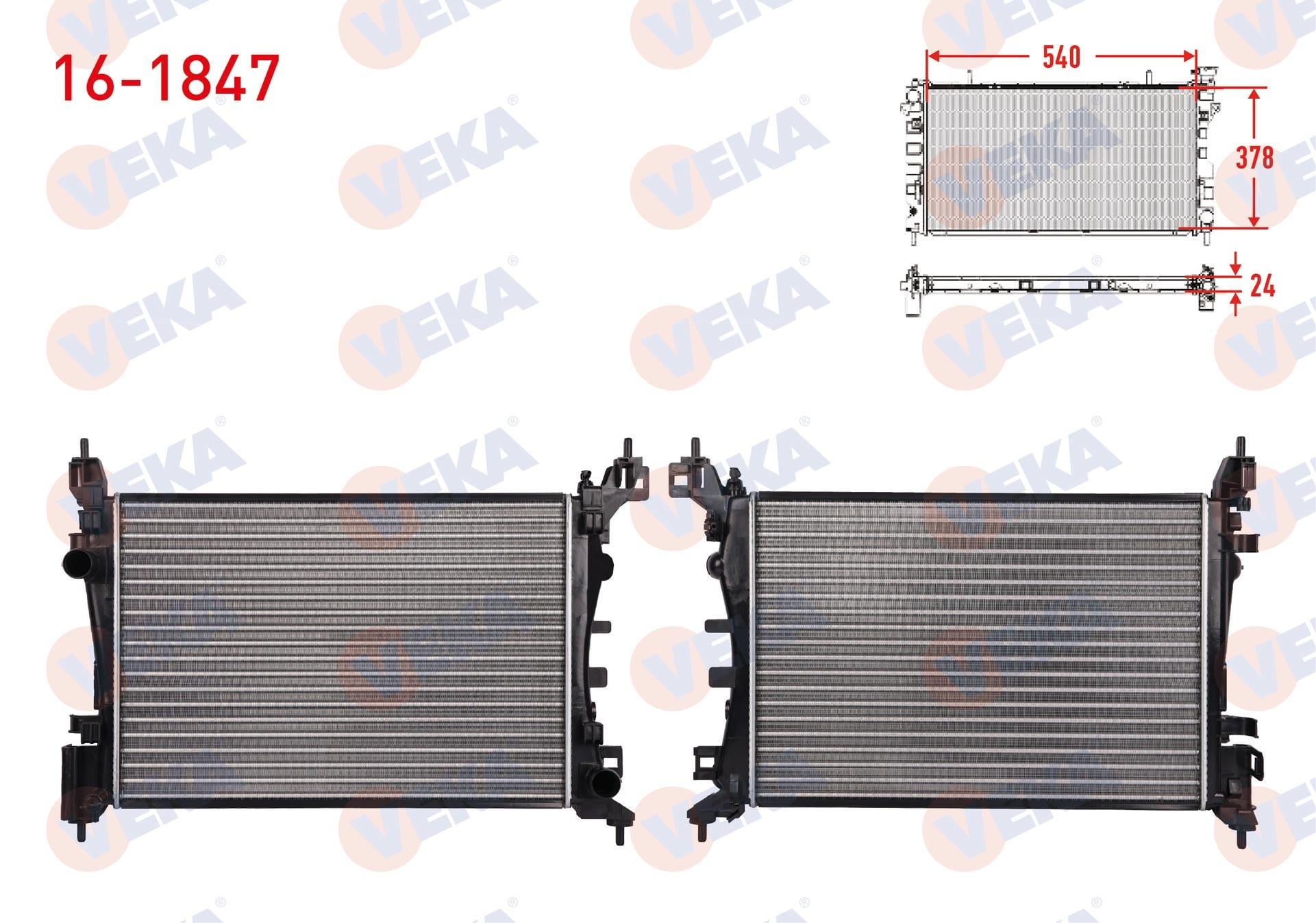 SU RADYATORU MEKANIK FIAT FIORINO (225) 1.4i M-T AC+/- 2007-