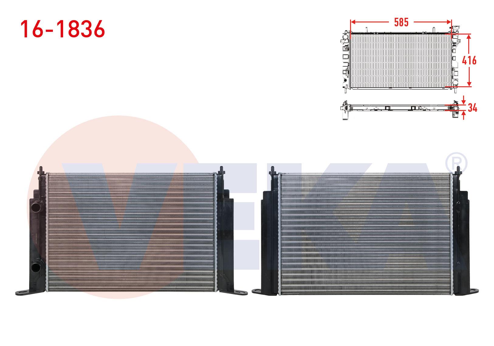 SU RADYATORU MEKANIK FIAT STILO (192) 1.8 16v M-T AC+/- 2001-2005