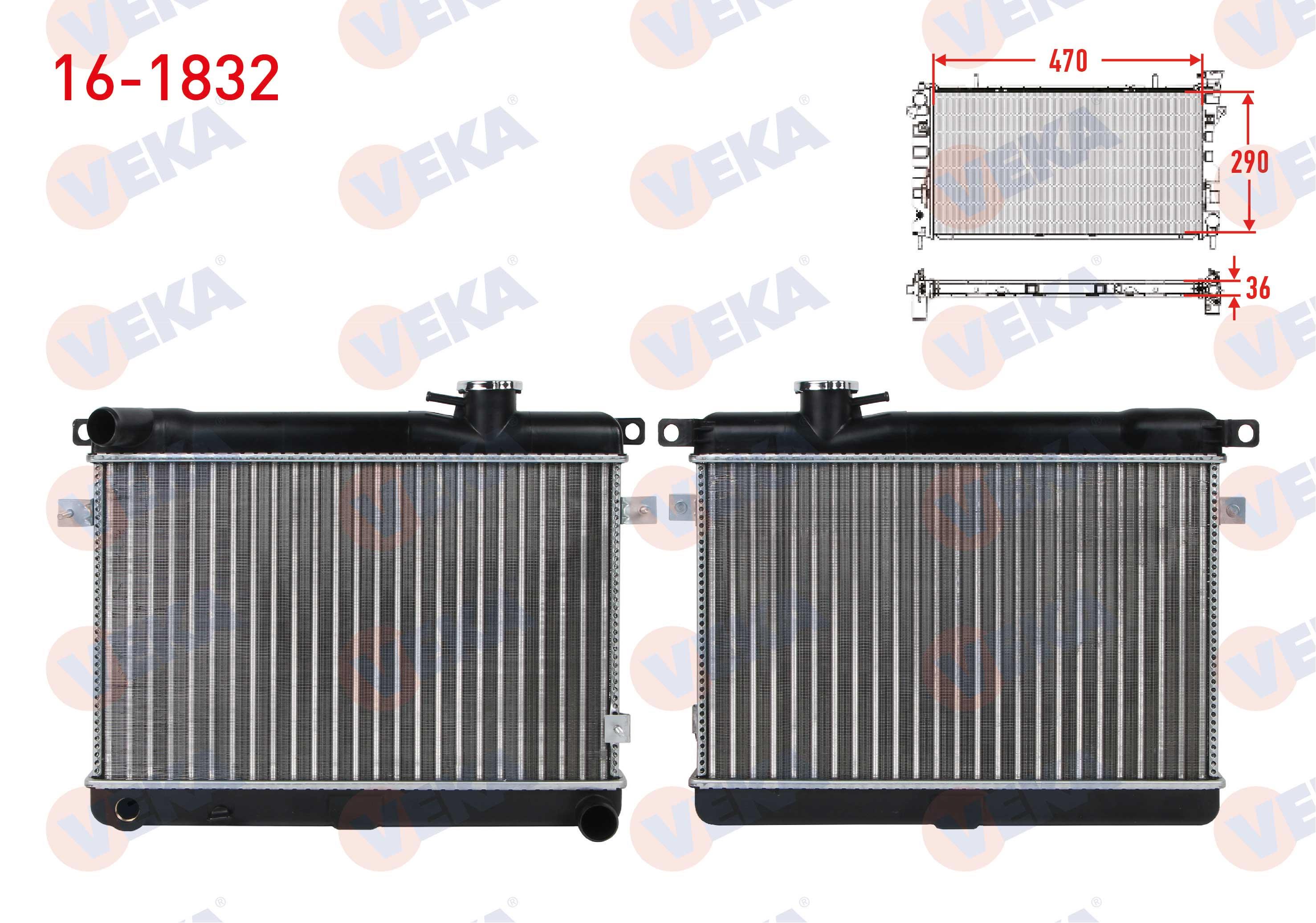 SU RADYATORU MEKANIK KAPAKLI 3 SIRALI SUPER FIAT 131 1.3 M-T 1979-1993
