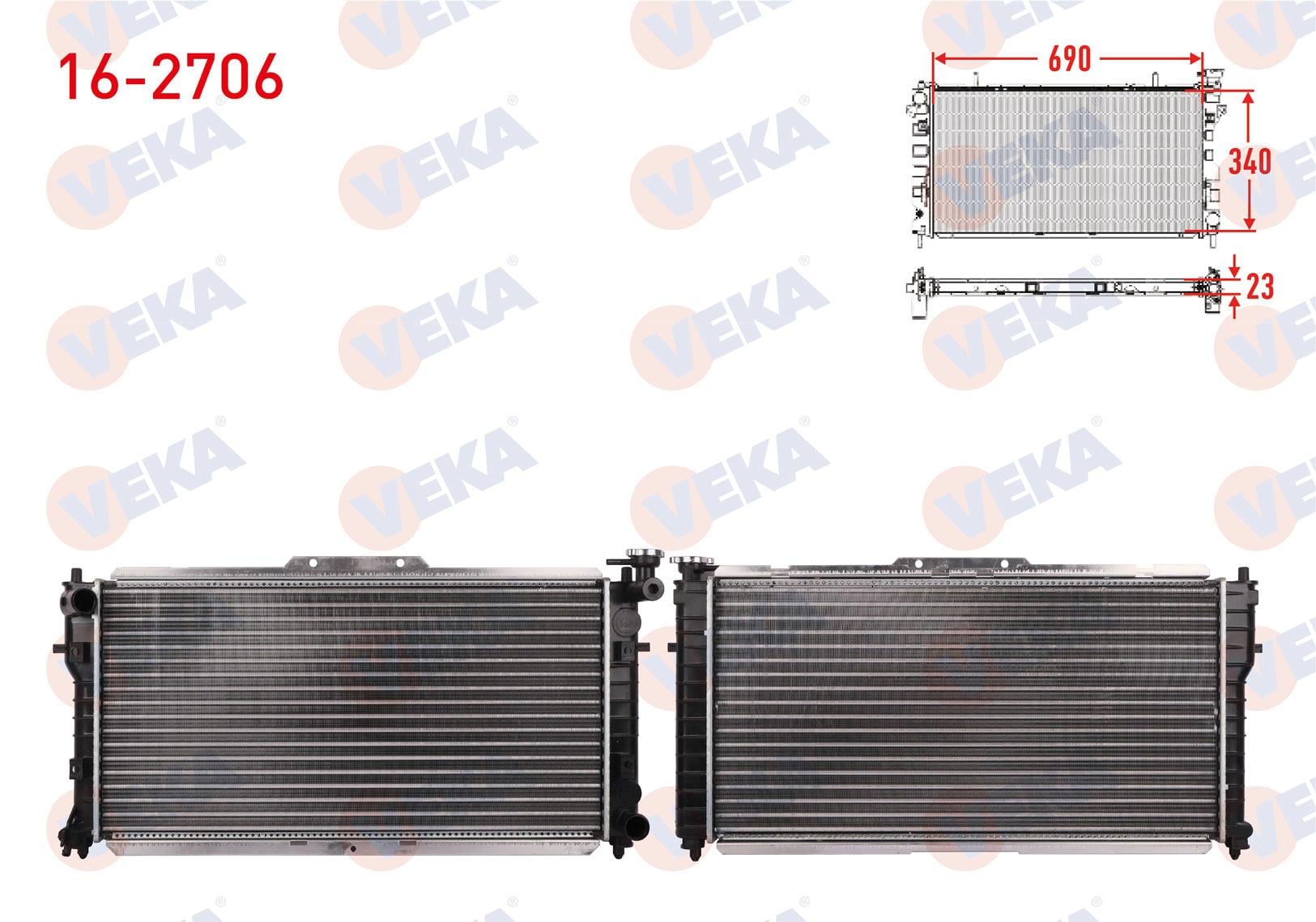 SU RADYATORU MEKANIK MAZDA 626 IV (GE) 1.8i M-T AC+/- 1992-1997