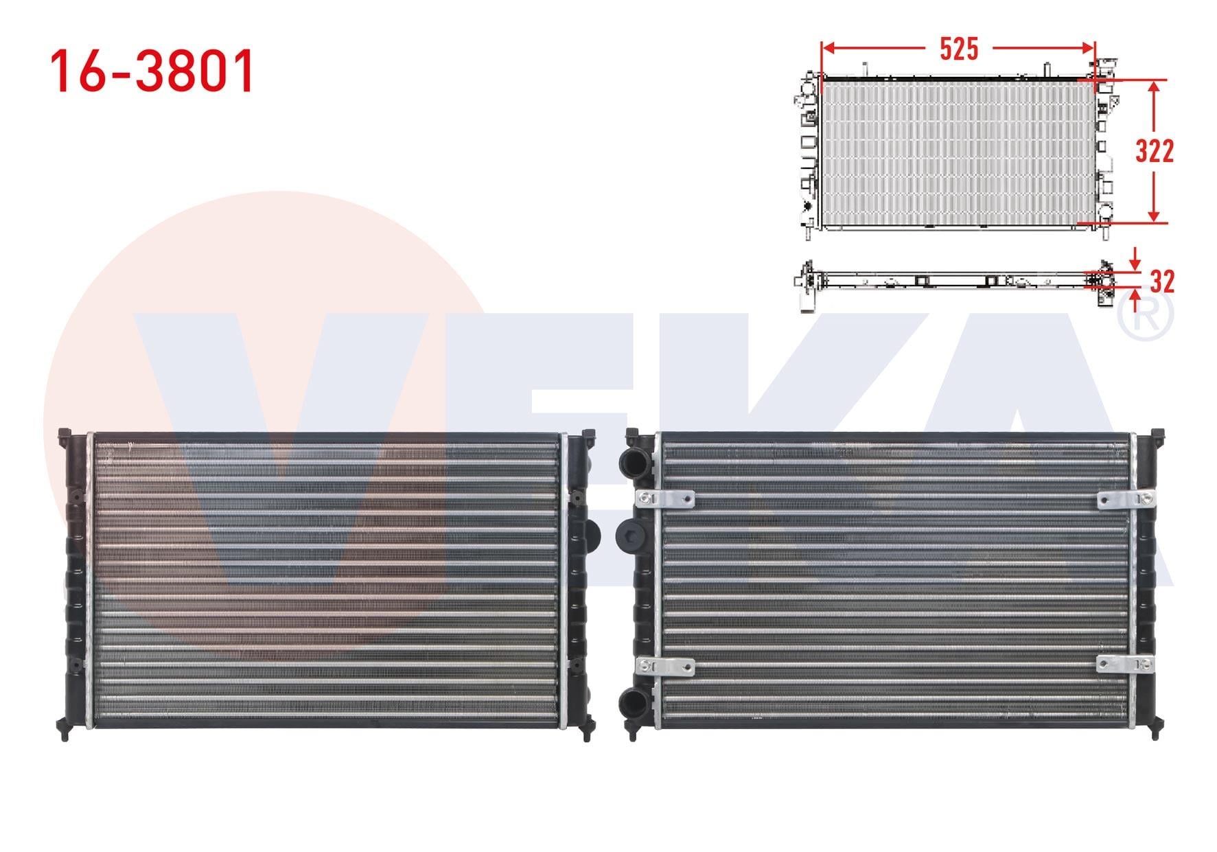 SU RADYATORU MEKANIK SEAT CORDOBA (6K2) 1.4 - 1.6 M-T 1999-2002/ IBIZA (6K1) 1.4 - 1.6i M-T 1999-2002 / VW POLO CLASSIC (6KV2) 1.4 - 1.6 M-T 1995-2001