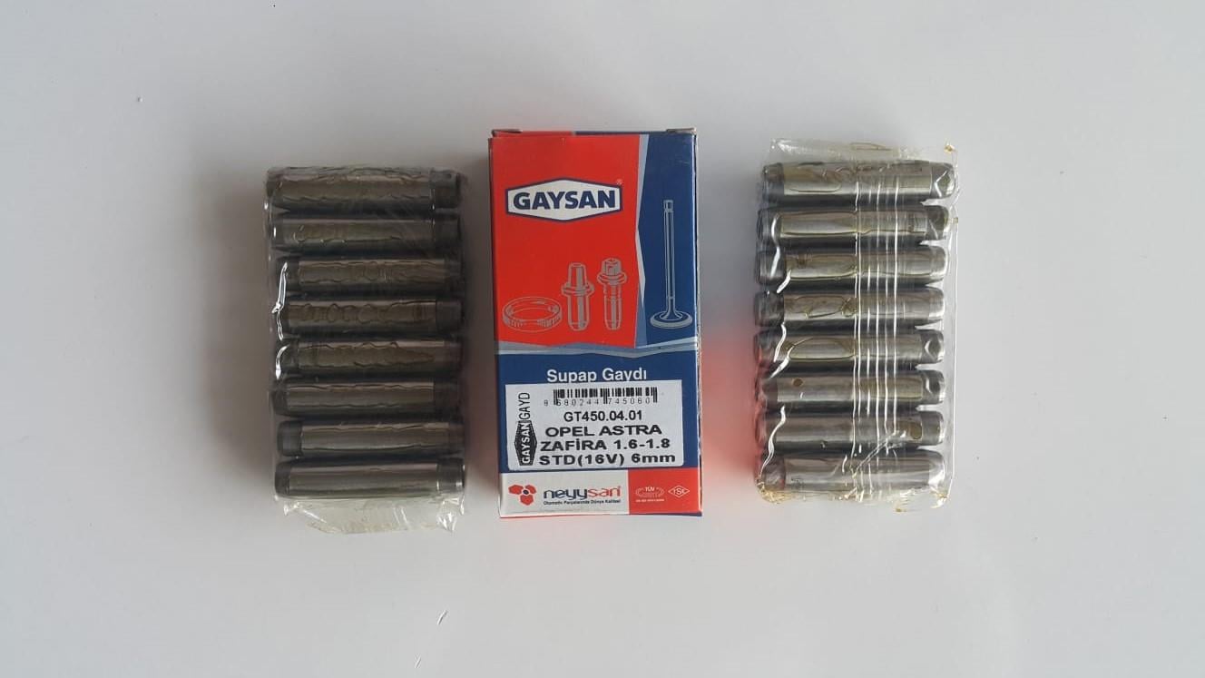 SUBAP GAYDI TAKIM IN/EX OPEL ASTRA CORSA VECTRA ZAFİRA 1.4İ 1.6İ 16V  X16XEL Z16XE 6 MM 16 IN/EX