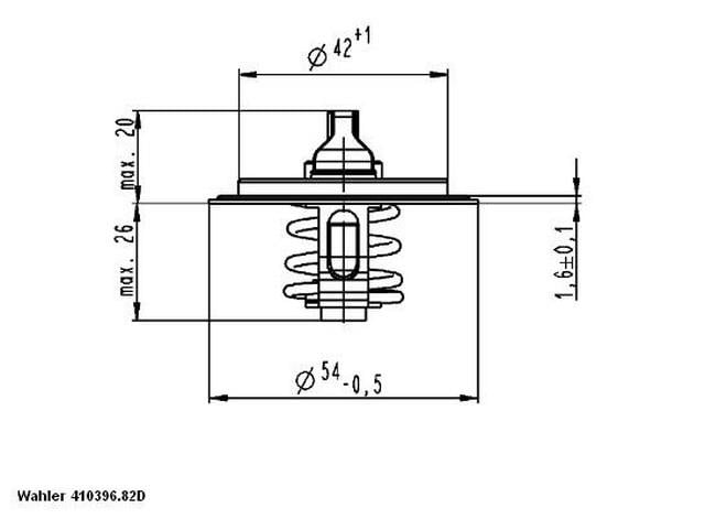 TERMOSTAT A4-A5-A6-Q5-POLO CAGA-CAHA-CAGB-CAGC-BBY-BKY-BBZ 1,4 16V-2,0 TDİ 82°C / TH00182G1 032121110F