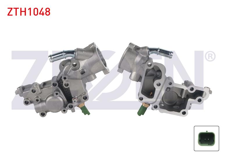 TERMOSTAT FLANSI ALUMINYUM CITROEN C2 1.4 2003-2009/ C3 1.4 2002-2016/ NEMO 1.4 2007-/ FIAT FIORINO 1.4i 2007-/ PEUGEOT BIPPER 1.4 2008-/ 206 1.4i 1998-2006