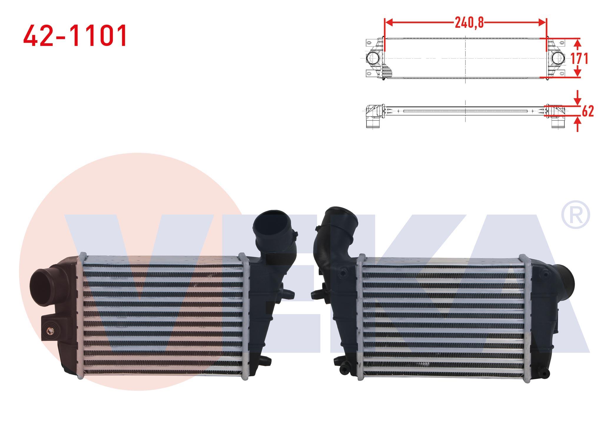 TURBO RADYATORU (INTERCOOLER) ALFA ROMEO 147 1.9 JTD 115 hp 2001-2010