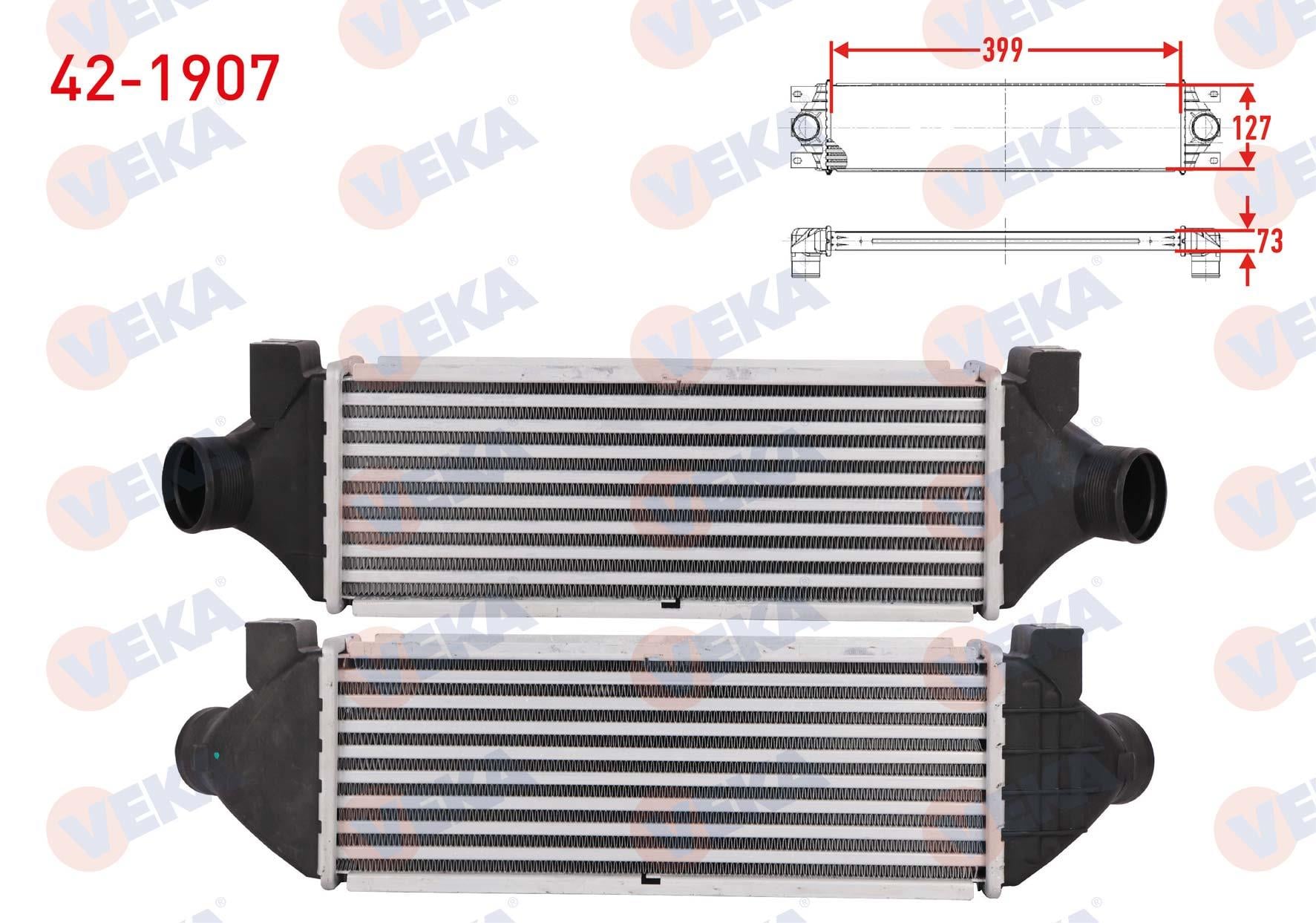 TURBO RADYATORU (INTERCOOLER) ARKADAN ITIS FORD TRANSIT (V184) 2.4 TDCI 2000-2006