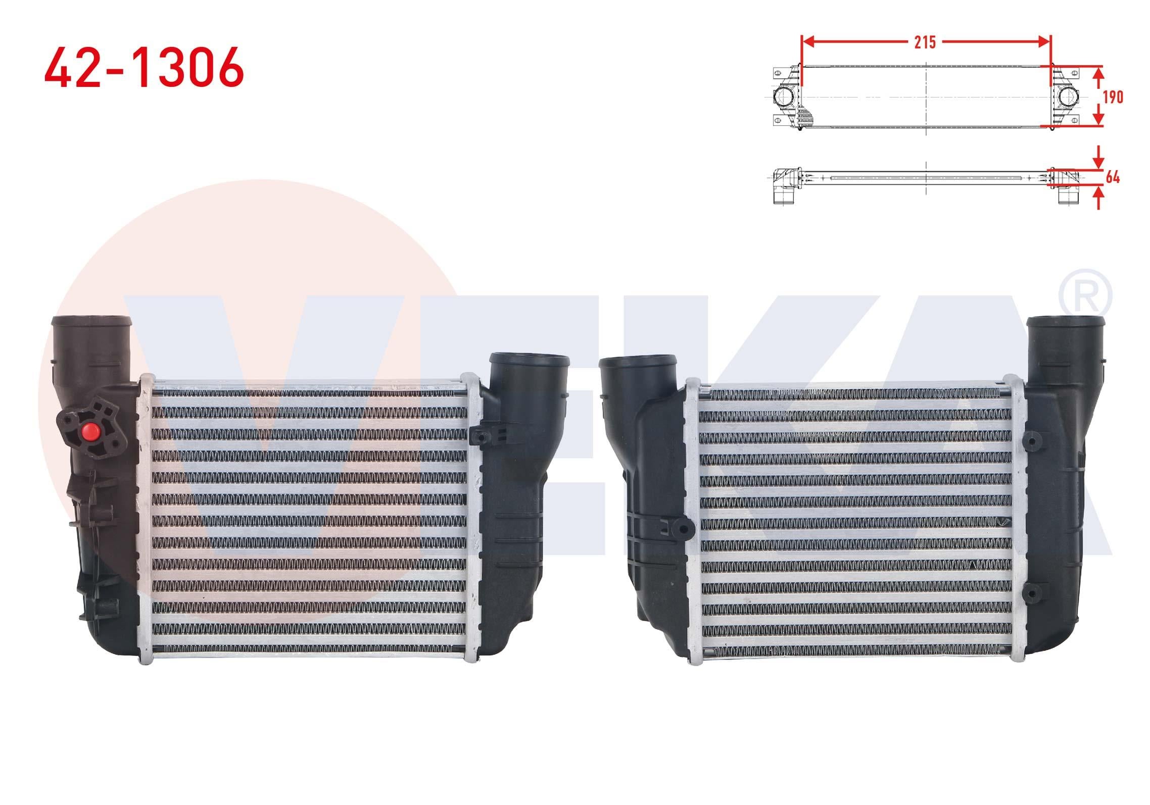 TURBO RADYATORU (INTERCOOLER) AUDI A4 1.8 T - 1.8 T QUATTRO 2000-2008
