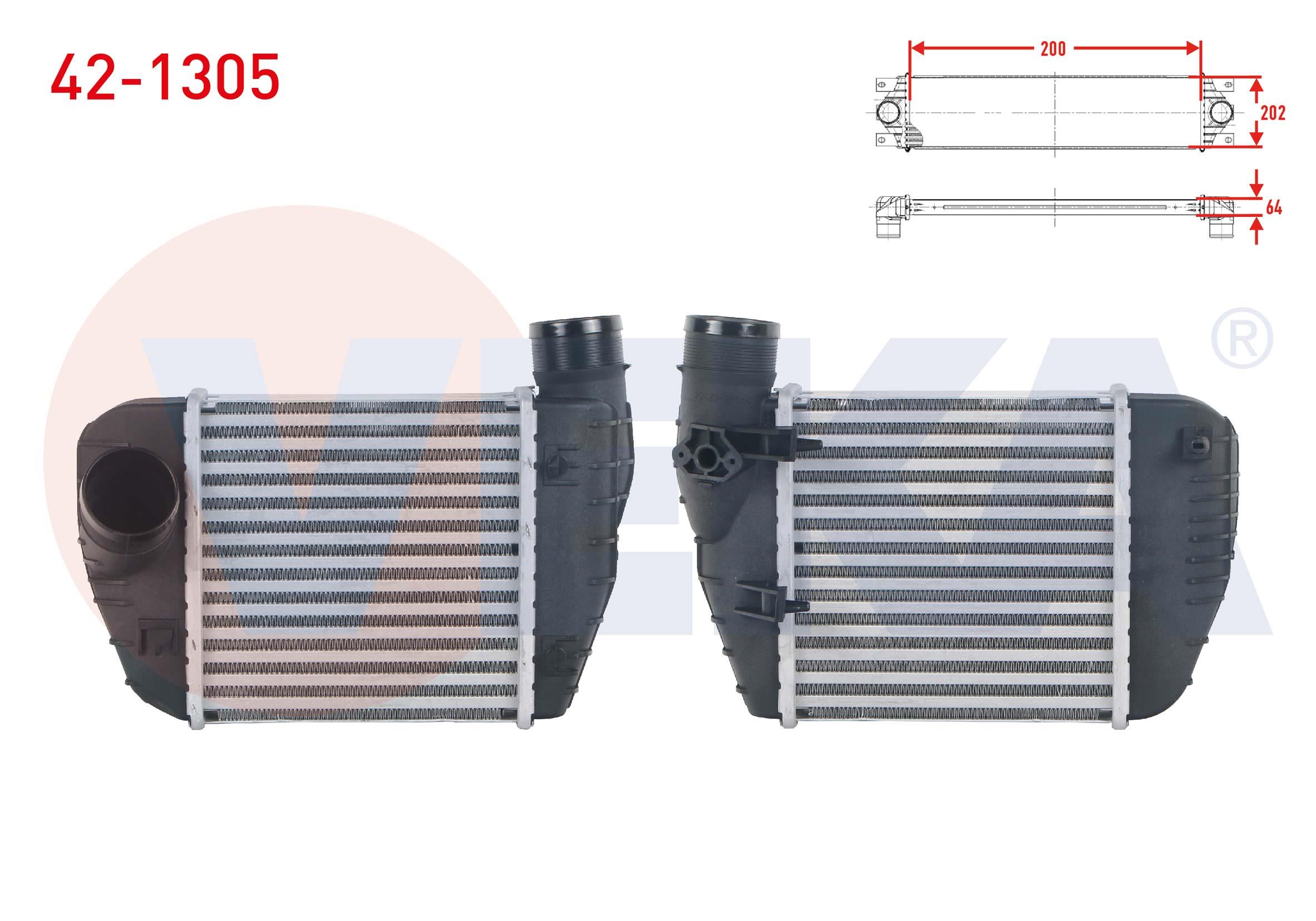 TURBO RADYATORU (INTERCOOLER) AUDI A6 2.0 TDI - 2.0 TFSI 2004-2011
