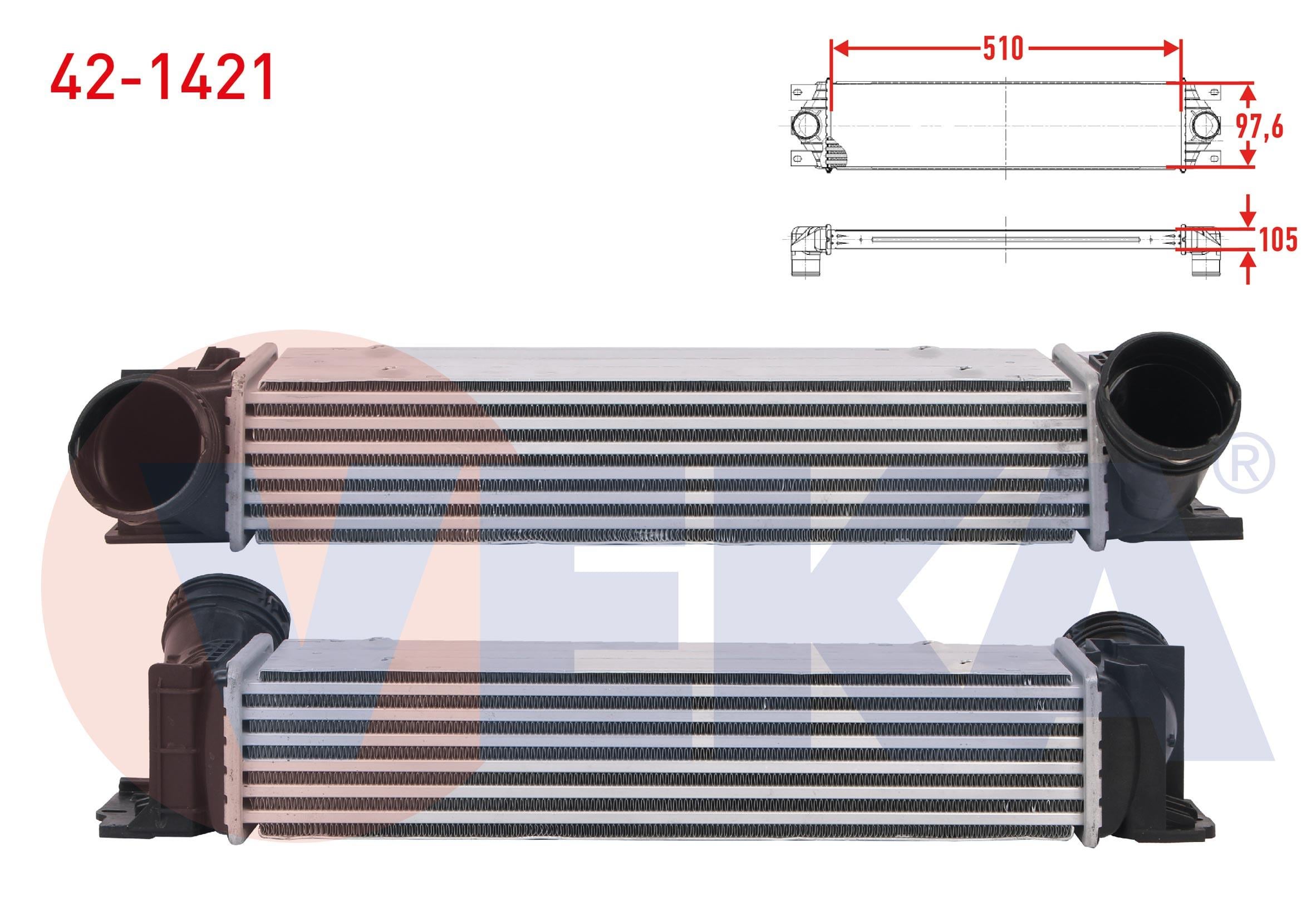 TURBO RADYATORU (INTERCOOLER) BMW 3 (E90) 325 D 197 hp 2006-2010