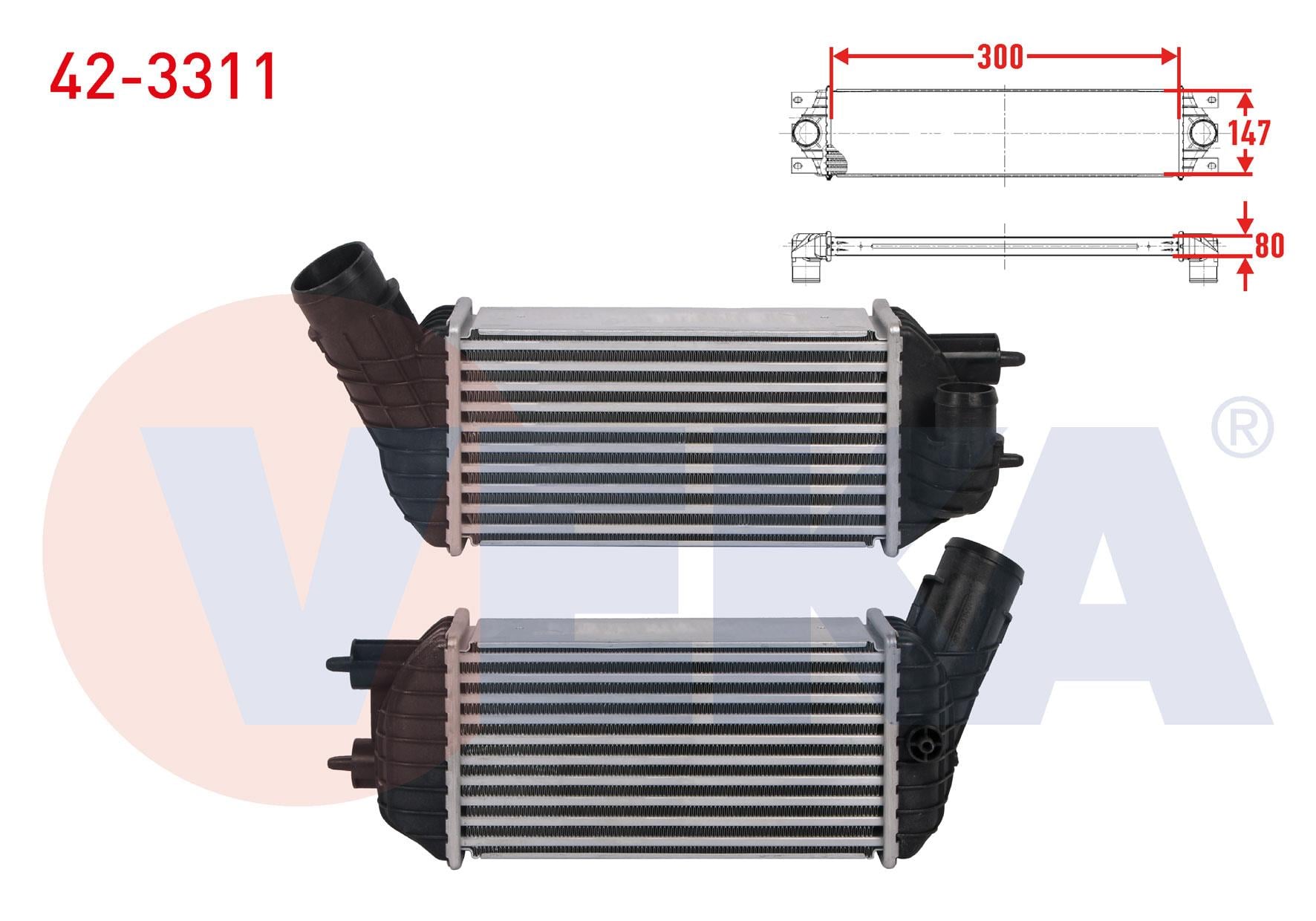 TURBO RADYATORU (INTERCOOLER) CITROEN C4 GRAND PICASSO I 2.0 HDI 150 150 hp 2009-2013