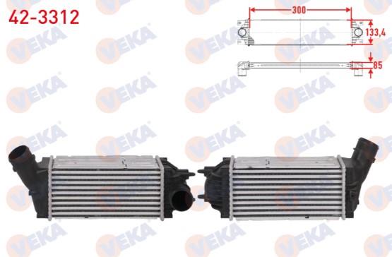 TURBO RADYATORU (INTERCOOLER) CITROEN C4 I 1.6 HDI 109 hp 2009-