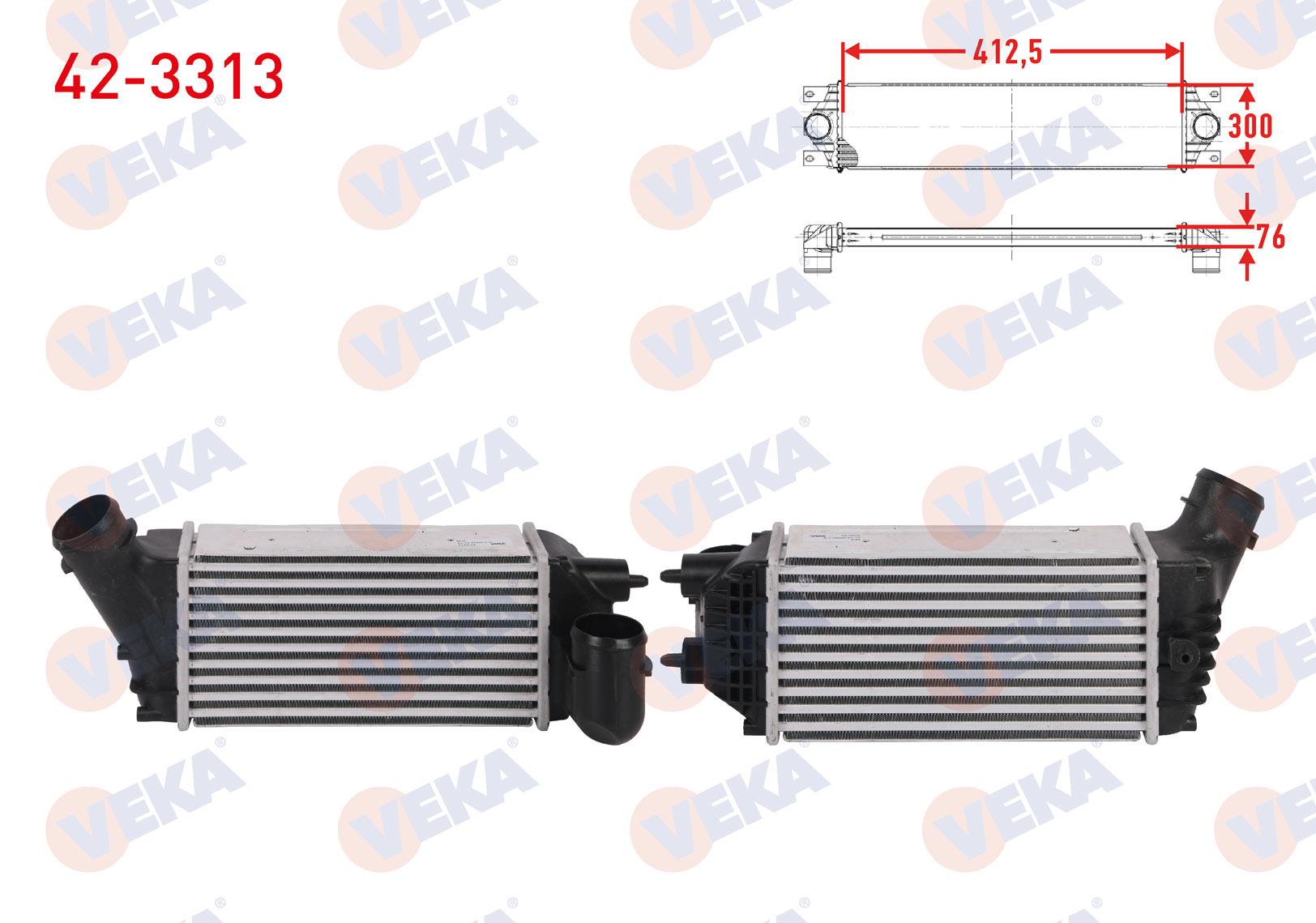 TURBO RADYATORU (INTERCOOLER) CITROEN C4 I 2.0 HDI 136 hp 2004-2011