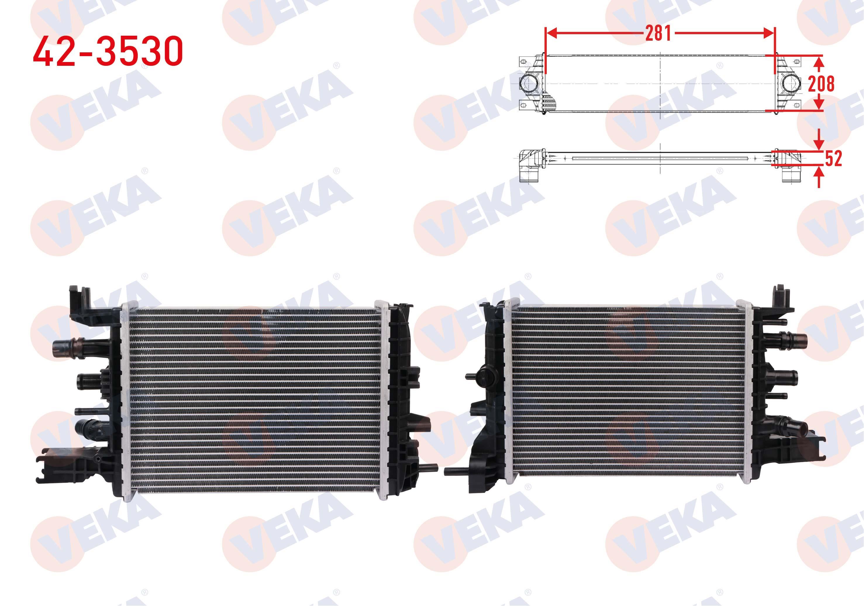 TURBO RADYATORU (INTERCOOLER) EURO 6 DACIA DUSTER 1.5 DCI, BlueDci 2017- / LODGY 1.5 DCI, BlueDci 2018- / LOGAN II 1.5 dCi 2018- / SANDERO 1.5 DCI, BlueDci 2018-