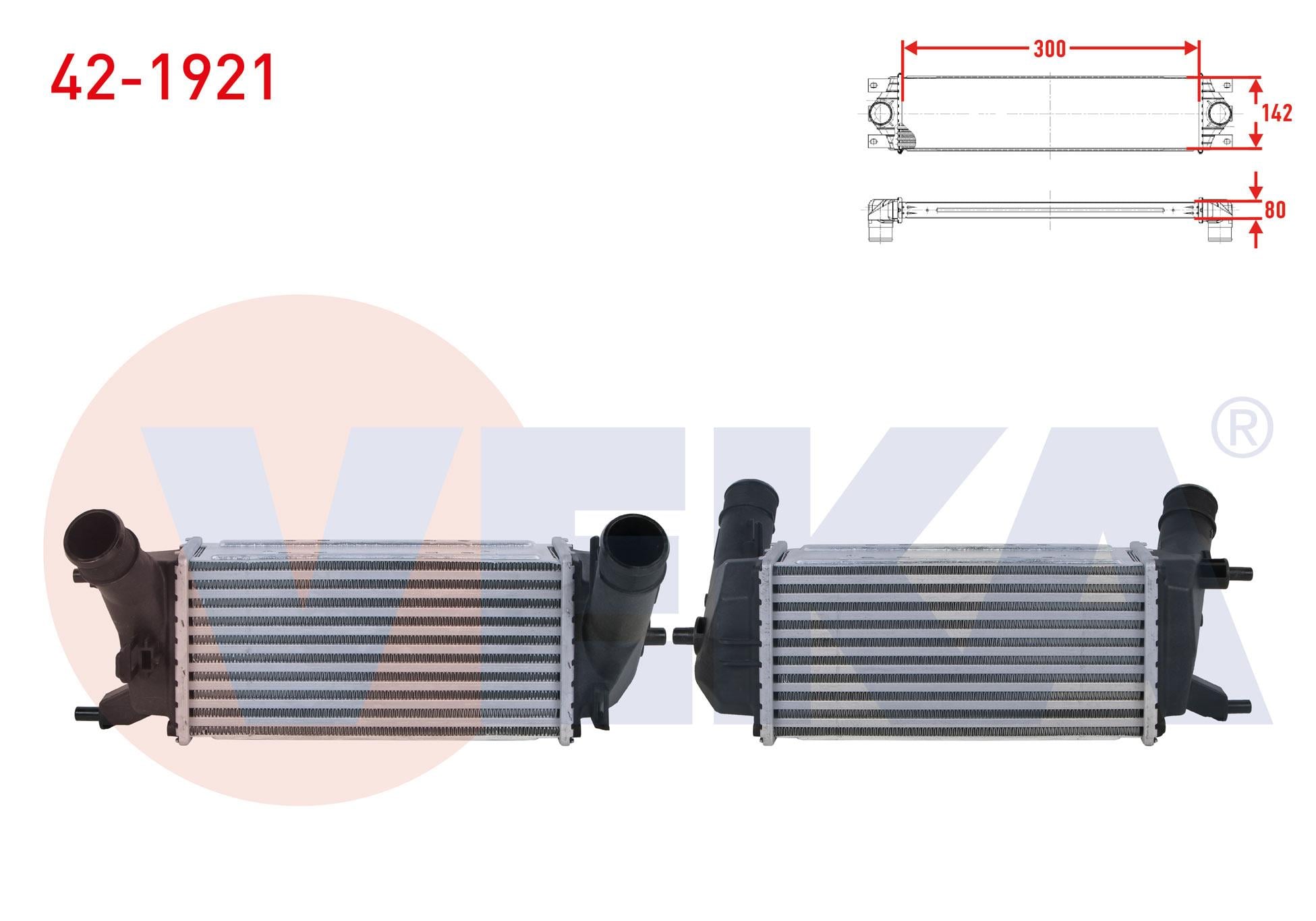 TURBO RADYATORU (INTERCOOLER) FORD ECOSPORT 1.0 EcoBoost A-T 2018- / FIESTA VII 1.0 EcoBoost A-T 2017-