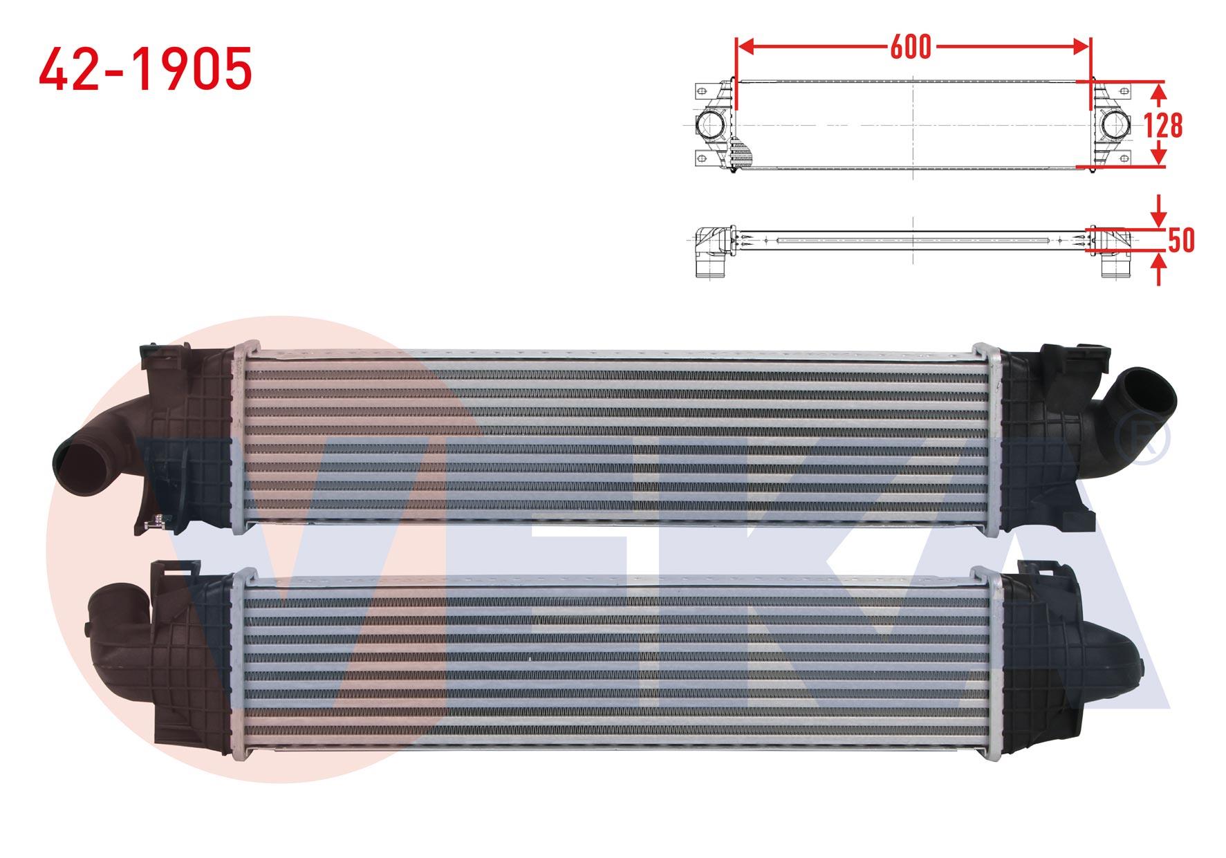 TURBO RADYATORU (INTERCOOLER) FORD FOCUS II (DA) 1.6 TDCI 2004-2011