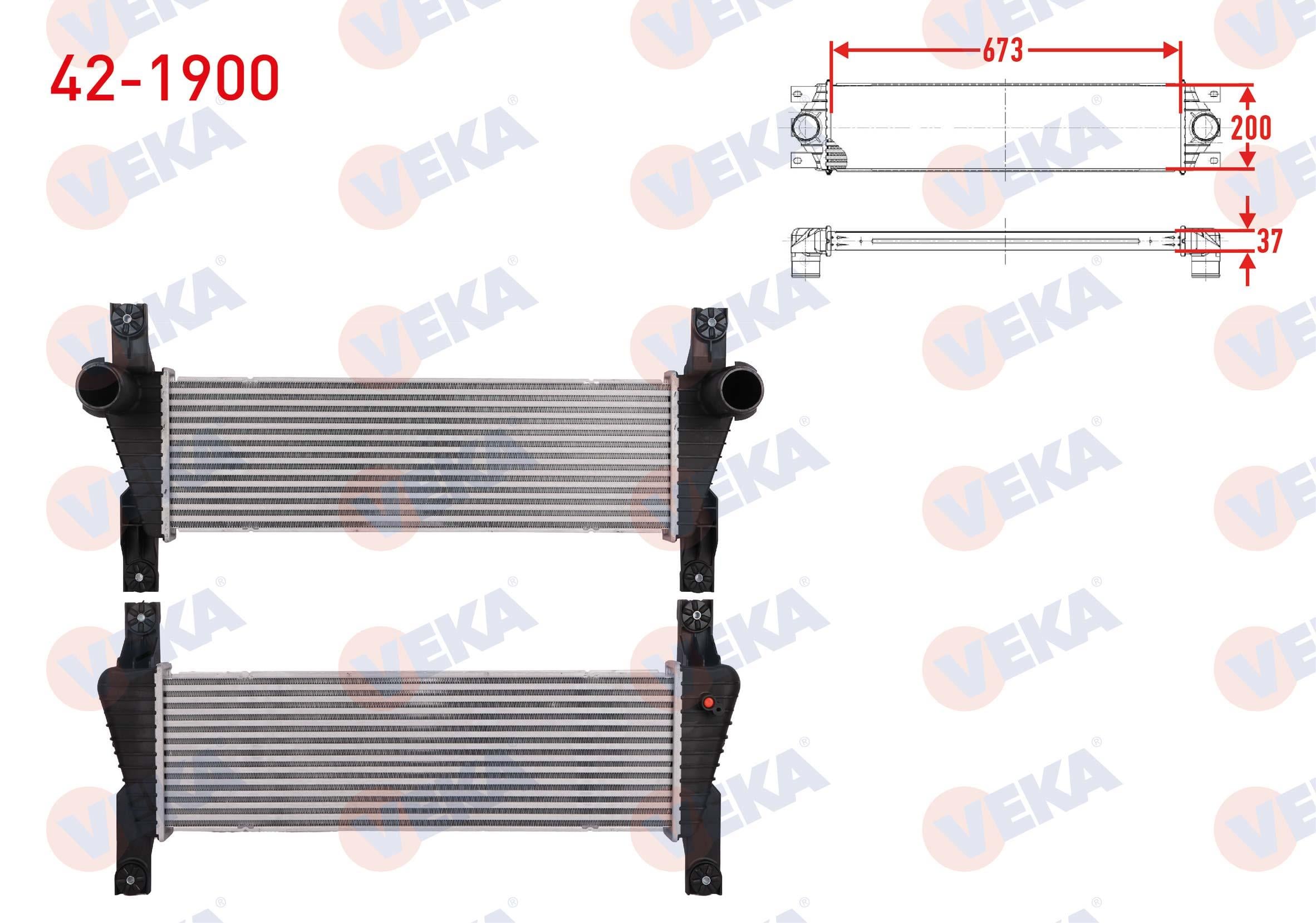 TURBO RADYATORU (INTERCOOLER) FORD RANGER (TKE) 2.2 TDCI 2011-