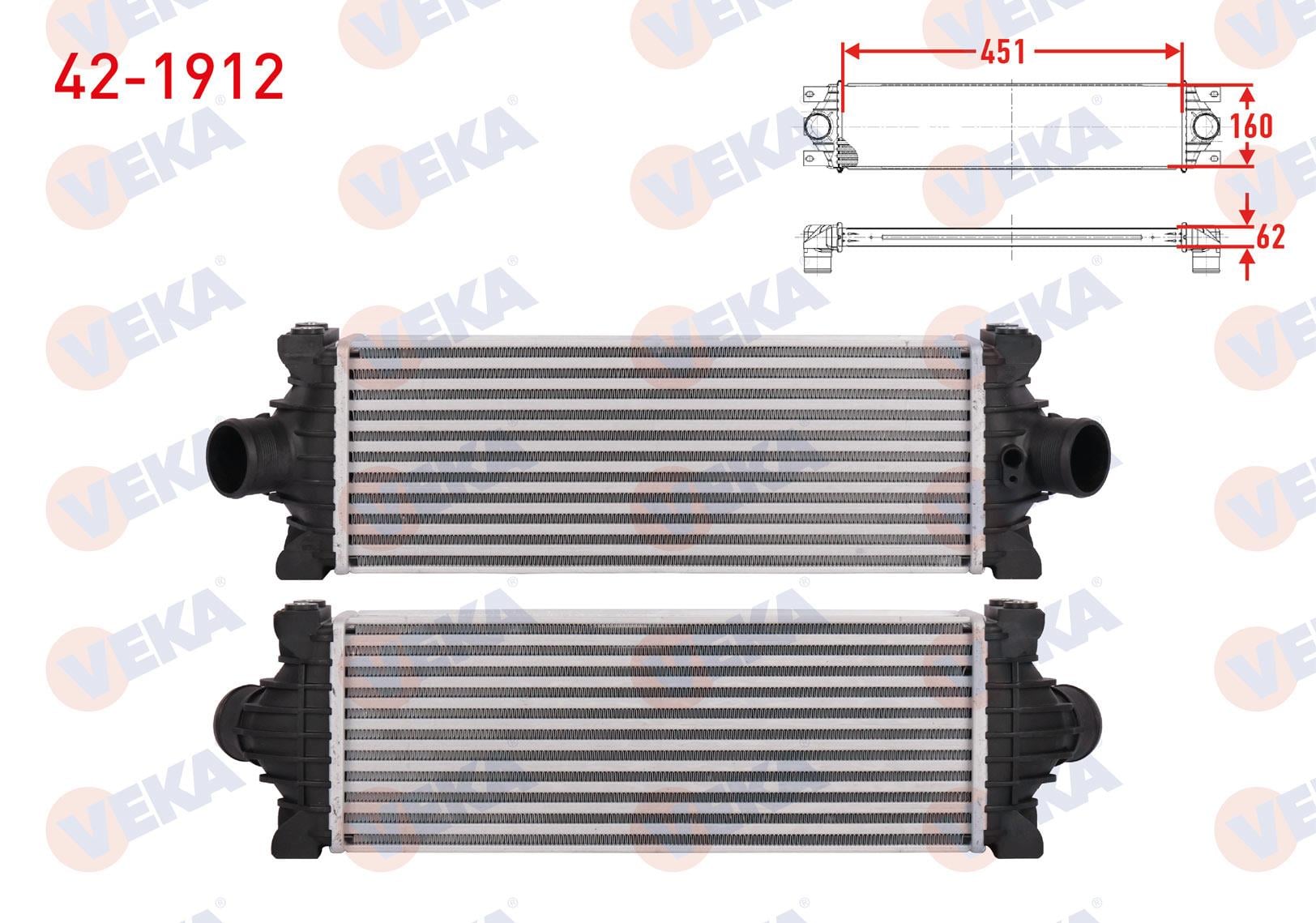 TURBO RADYATORU (INTERCOOLER) FORD TOURNEO CUSTOM 2.2 TDCI 2012-/ TRANSIT (V348) 2.2 TDCI 2009-2014/ TRANSIT (V363) 2.2 TDCI 2014- / TRANSIT CUSTOM 2.2 TDCI 2012-