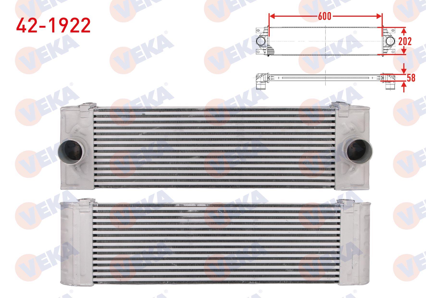 TURBO RADYATORU (INTERCOOLER) FORD TRANSIT MINIBUS/OTOBUS 2.2 TDCI 100 hp 2007-2014