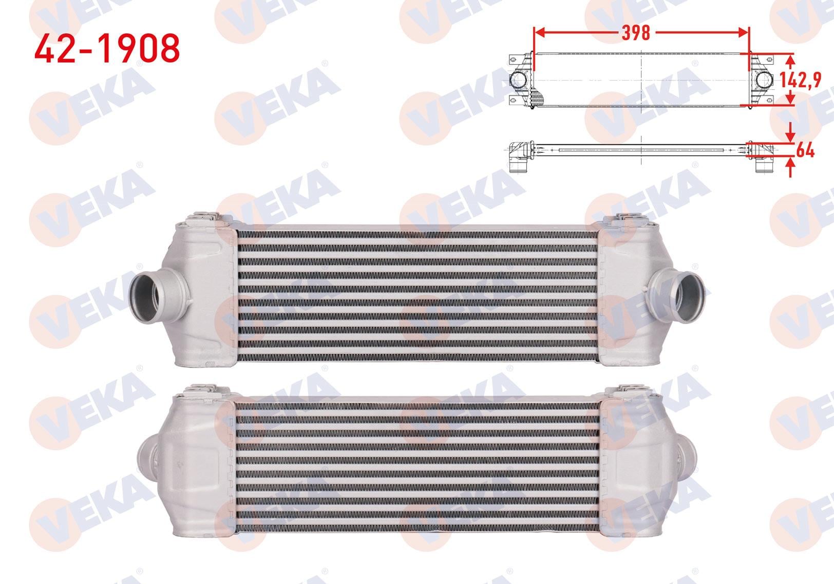 TURBO RADYATORU (INTERCOOLER) FORD TRANSIT (V347) 2.2 TDCI (KISA TIP) 2006-2014