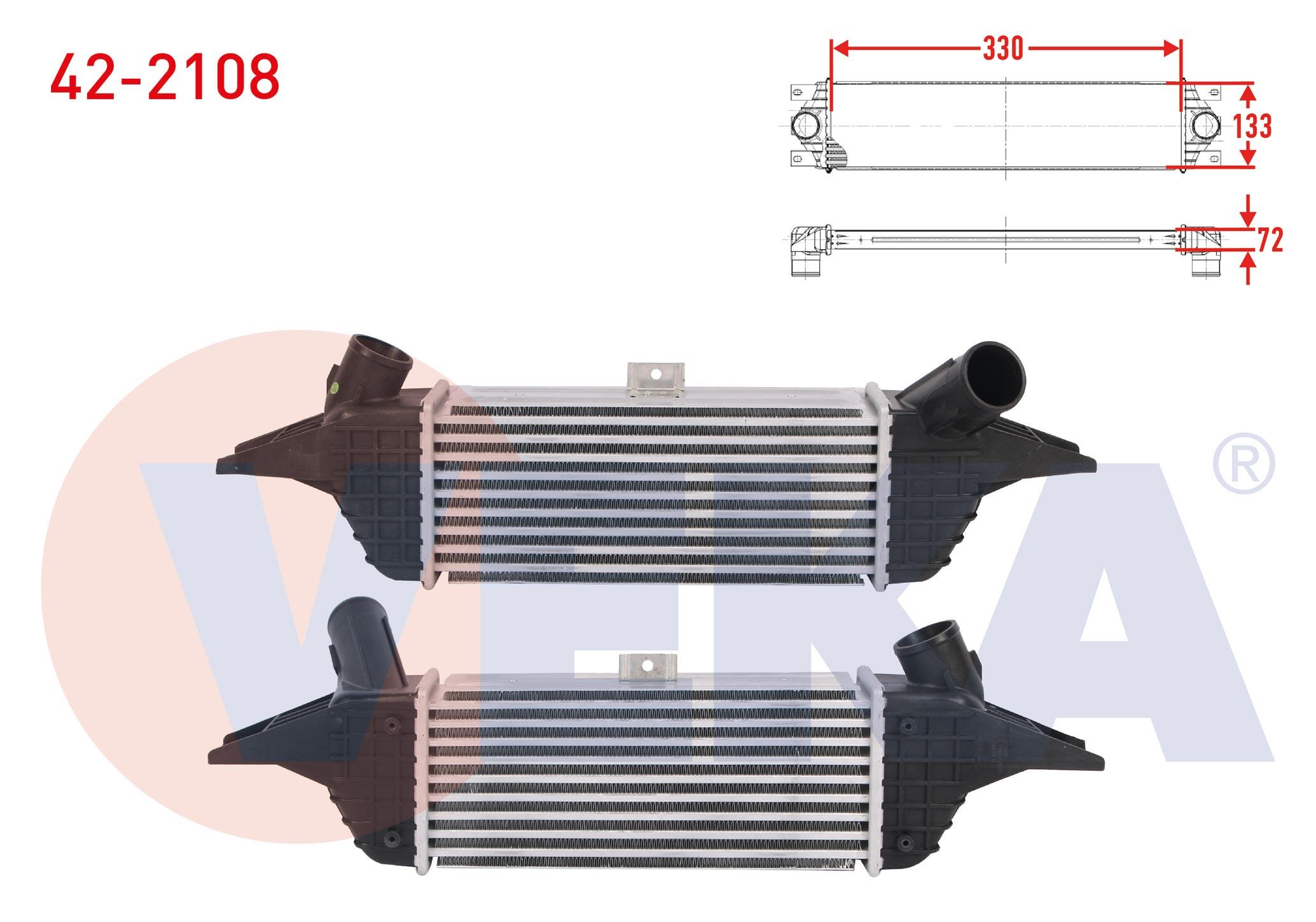 TURBO RADYATORU (INTERCOOLER) HYUNDAI H-1 PLATFORM SASI 2.5 D 99 hp 2000-2004