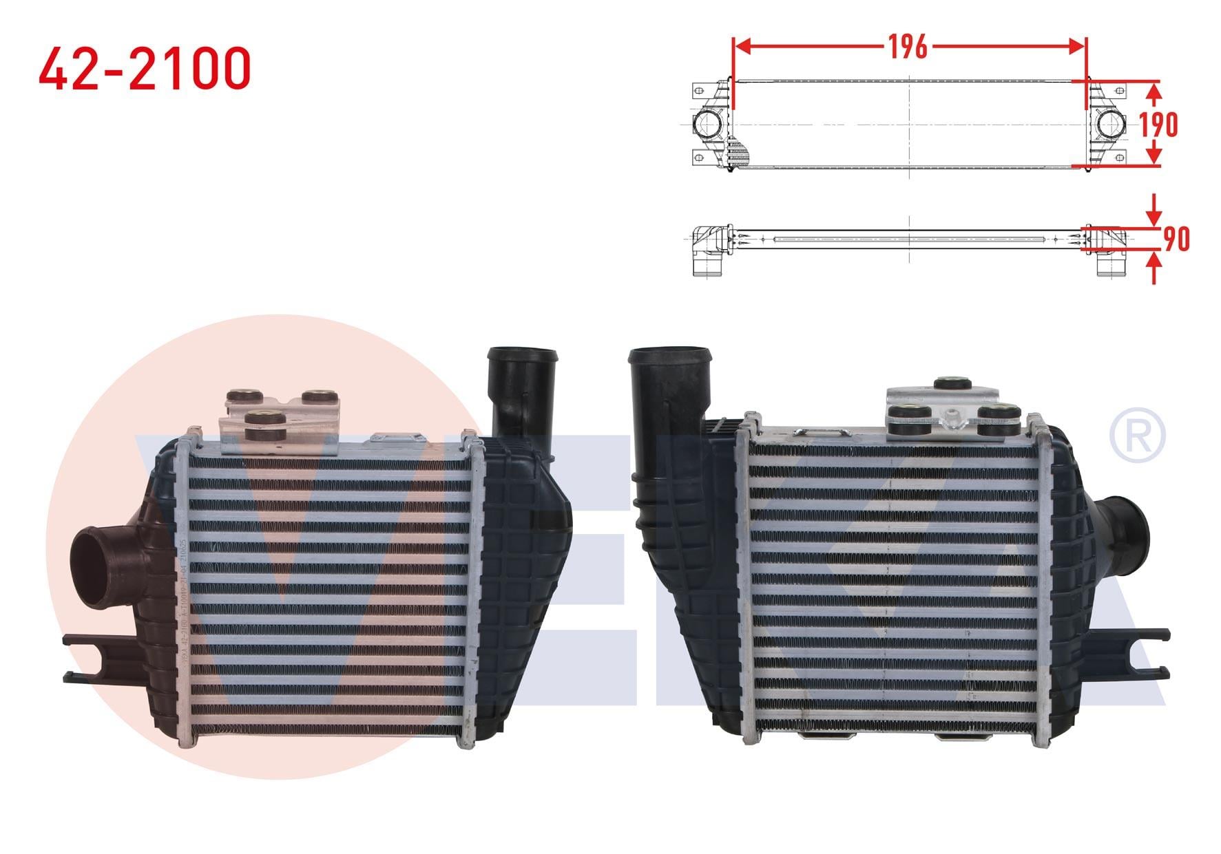 TURBO RADYATORU (INTERCOOLER) HYUNDAI TUCSON 2.0 CRDI 2004-2010