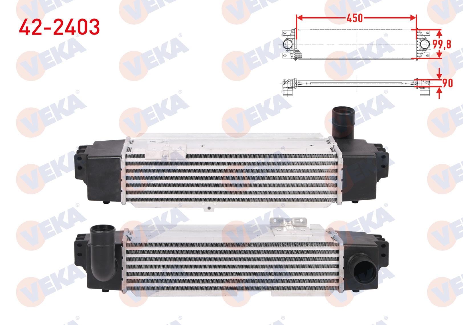 TURBO RADYATORU (INTERCOOLER) KIA SORENTO I 2.5 CRDI 140 hp 2002-2009