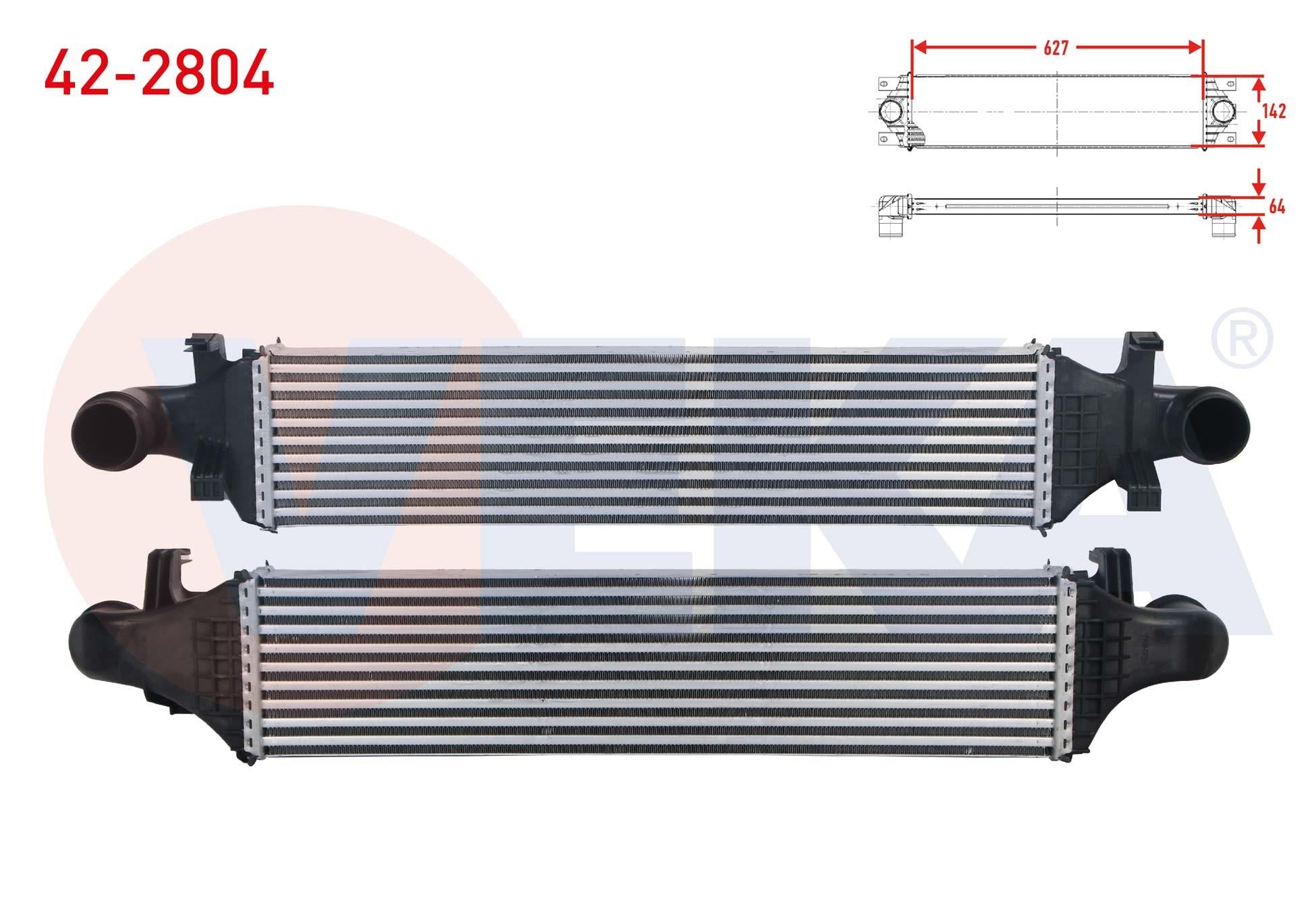 TURBO RADYATORU (INTERCOOLER) MERCEDES A SERISI (W176) A 180 - A 180 CDI - A 200 2012-/ B SERISI (W246) B 160 - B 180 - B 180 CDI - B 200 2011-/ CLA (C117) 200 2013-