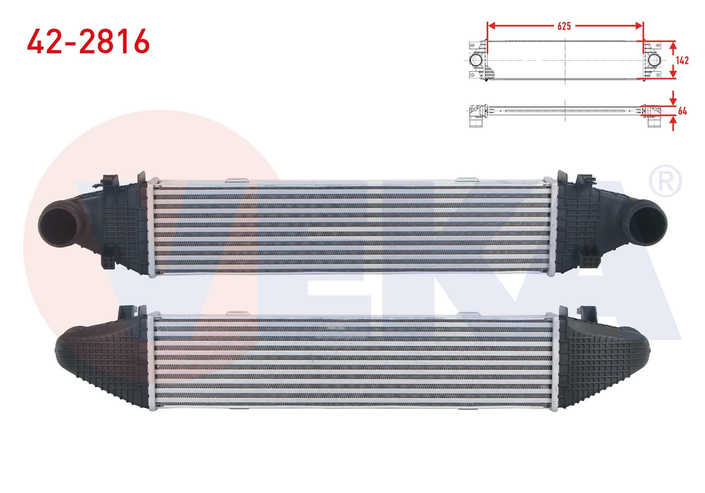 TURBO RADYATORU (INTERCOOLER) MERCEDES C SERISI (W204) C 180 - C 220 CDI 2007-2014/ GLK SERISI (X204) 320 CDI - 350 CDI 4X4 2008-
