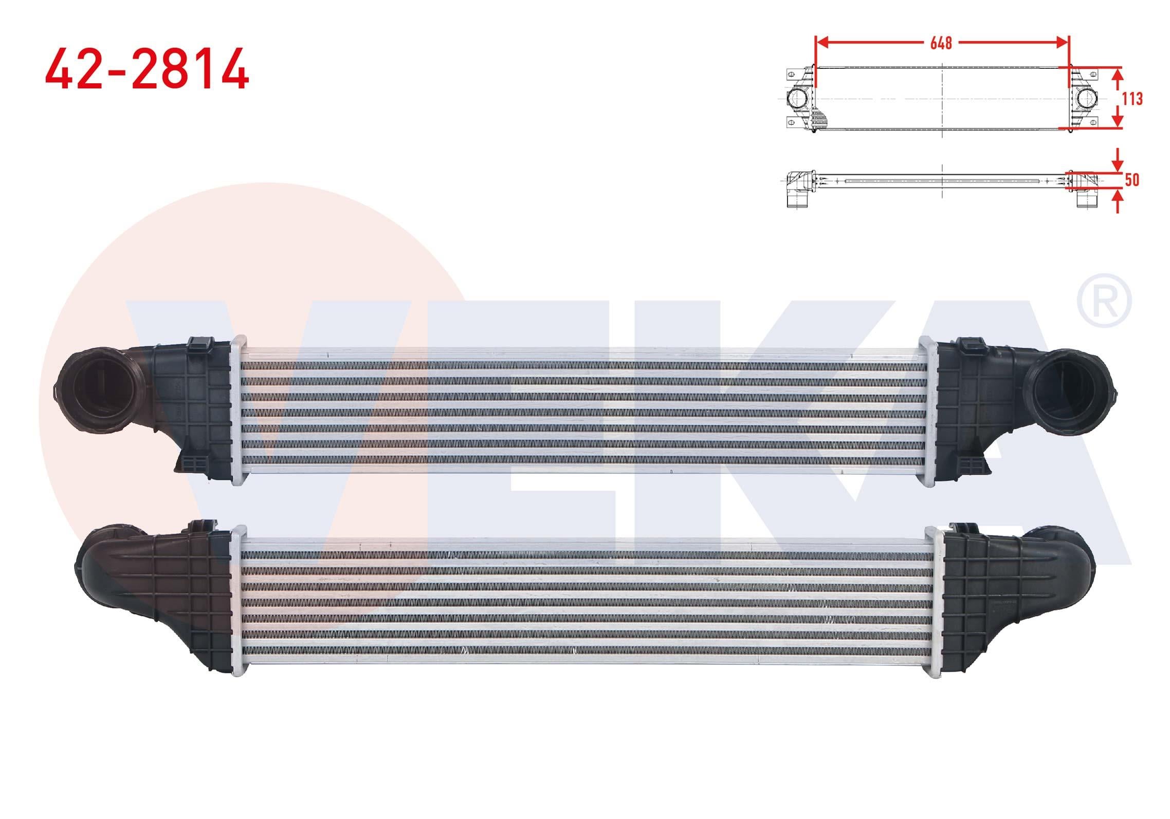 TURBO RADYATORU (INTERCOOLER) MERCEDES E SERISI (W211) E 200 CDI - E 220 CDI 2002-2008