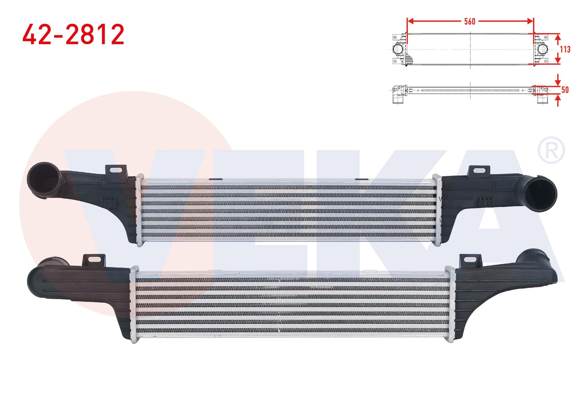 TURBO RADYATORU (INTERCOOLER) MERCEDES E SERISI (W210) E 200 - E 200 CDI - E 220 CDI - E 290 TD 1995-2002
