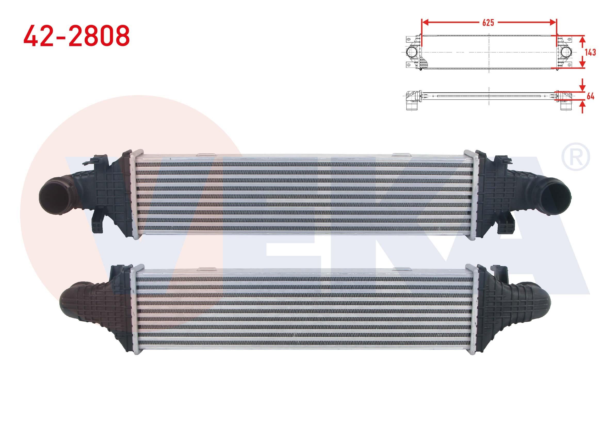 TURBO RADYATORU (INTERCOOLER) MERCEDES (W204) C180 - C220 CDI - C250 CDI 07-14/ (C218) CLS 250 CDI - 350 CDI 12-/(W212) E180 - E200 - E220 CDI - E250 CDI - E350 CDI 09-