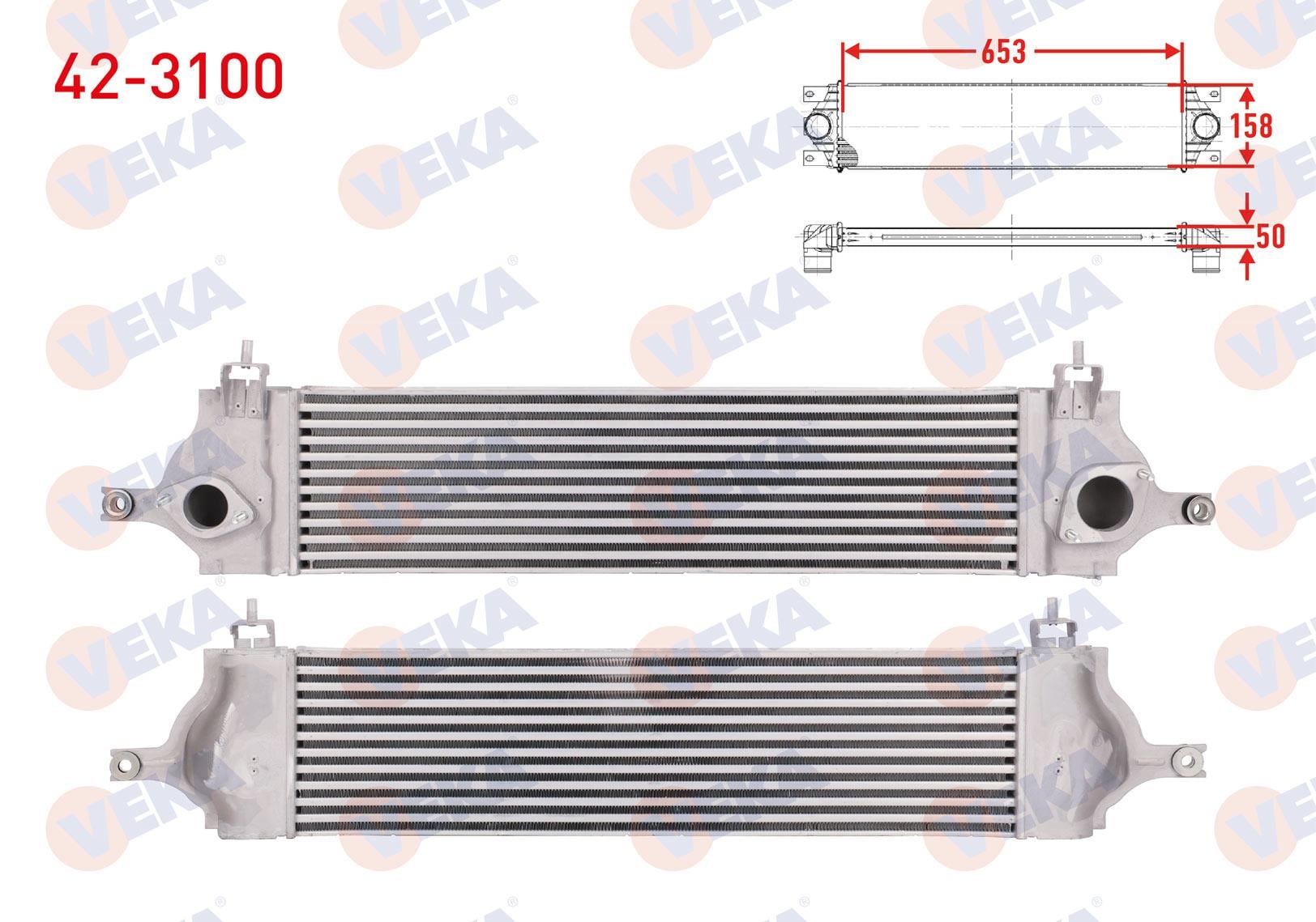 TURBO RADYATORU (INTERCOOLER) NISSAN QASHQAI (J10) 1.5 DCI 2007-2014