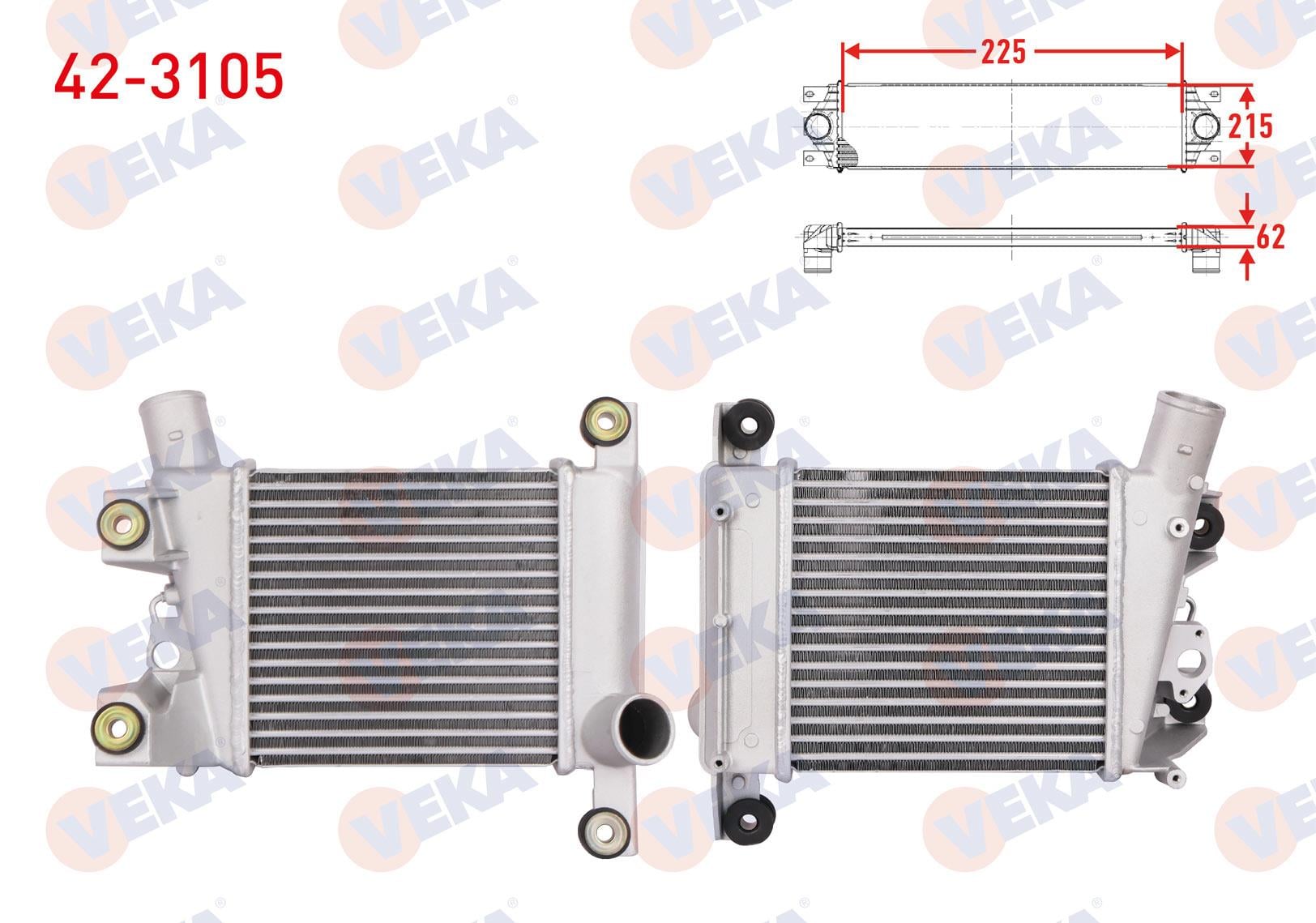 TURBO RADYATORU (INTERCOOLER) NISSAN SKYSTAR 2.5 D 1998-2002