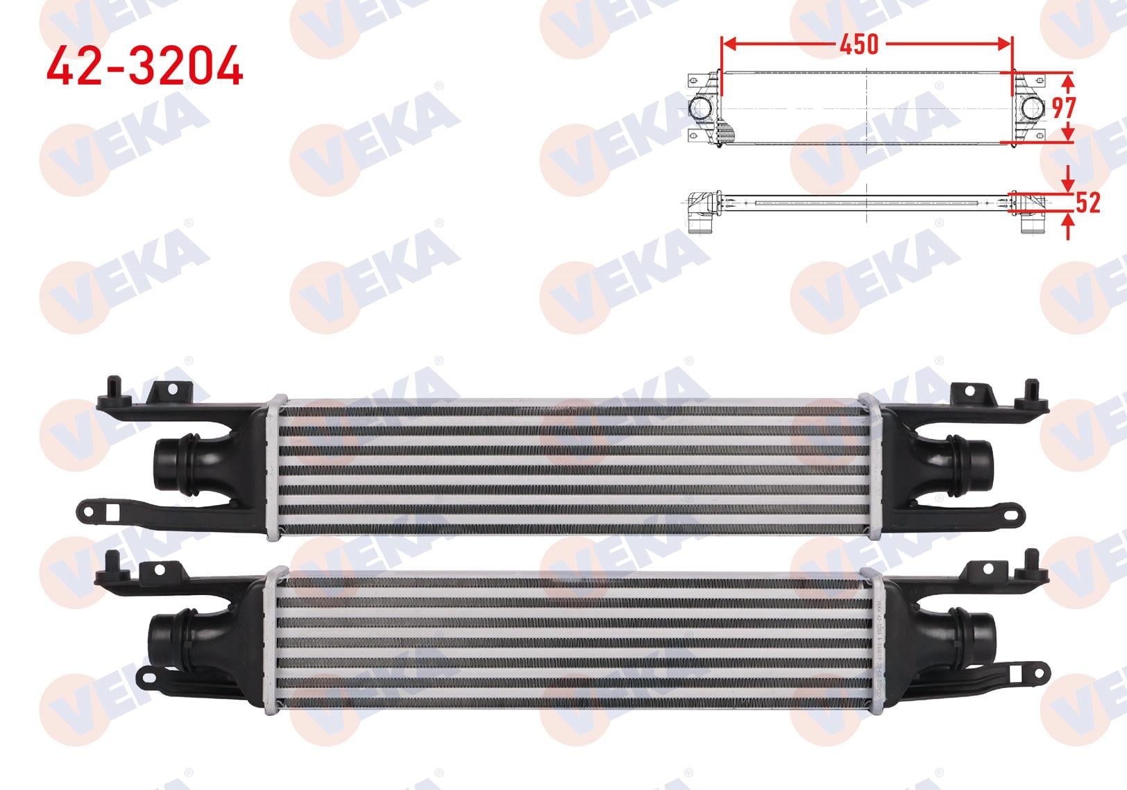 TURBO RADYATORU (INTERCOOLER) OPEL CORSA D 1.3 CDTI 75 HP 2006-2014