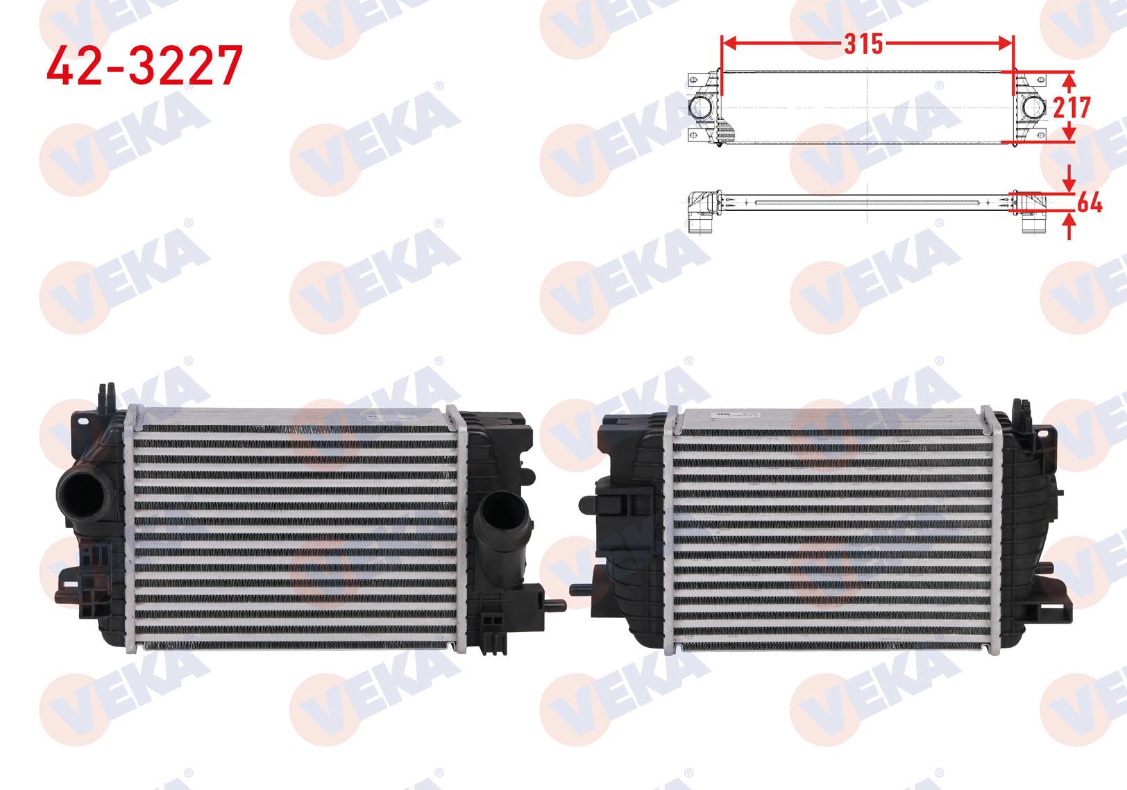 TURBO RADYATORU (INTERCOOLER) OPEL MERIVA B MPV 1.4 120 hp 2010-2017