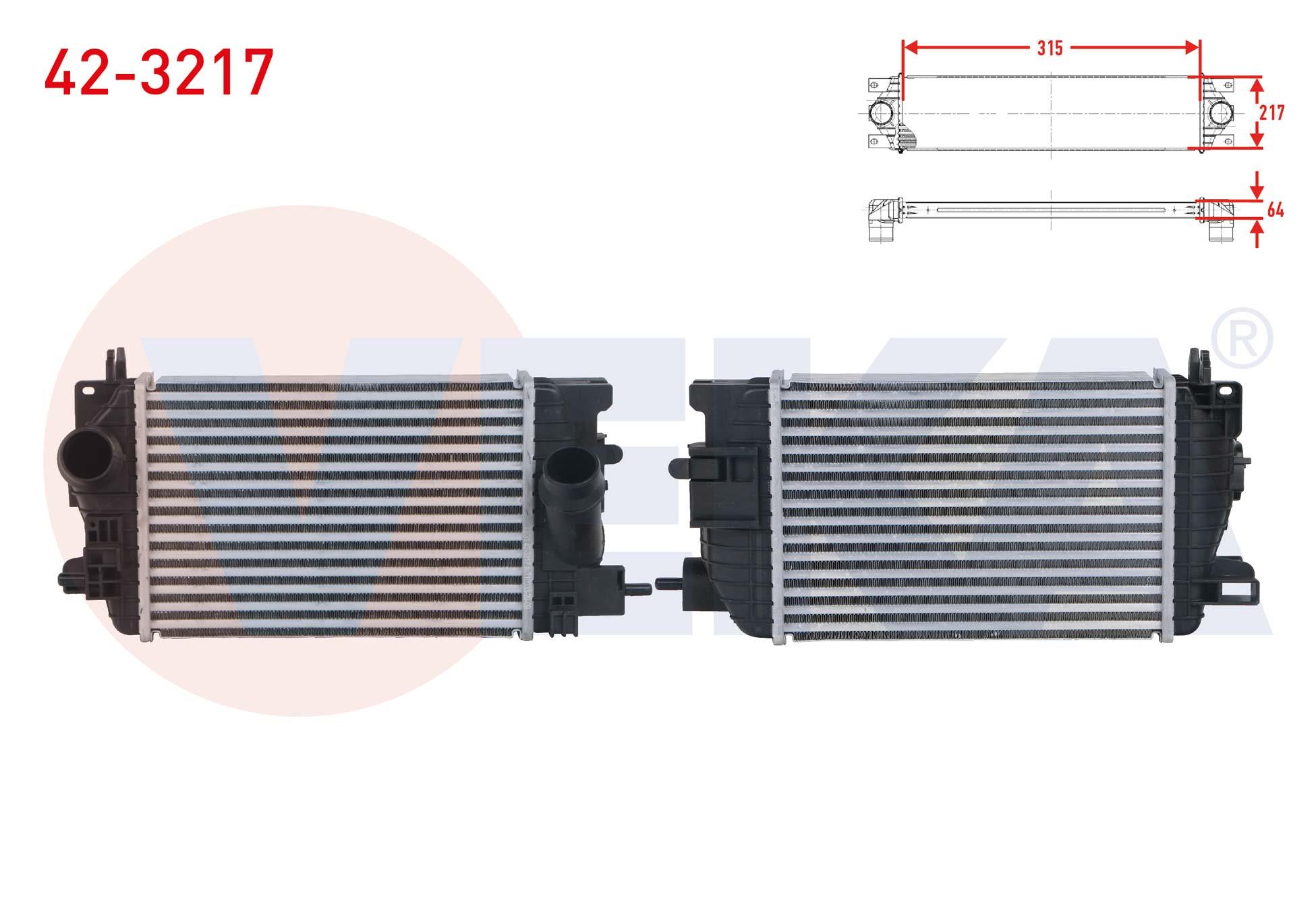 TURBO RADYATORU (INTERCOOLER) OPEL MERIVA B 1.3 CDTI M-T 2010-
