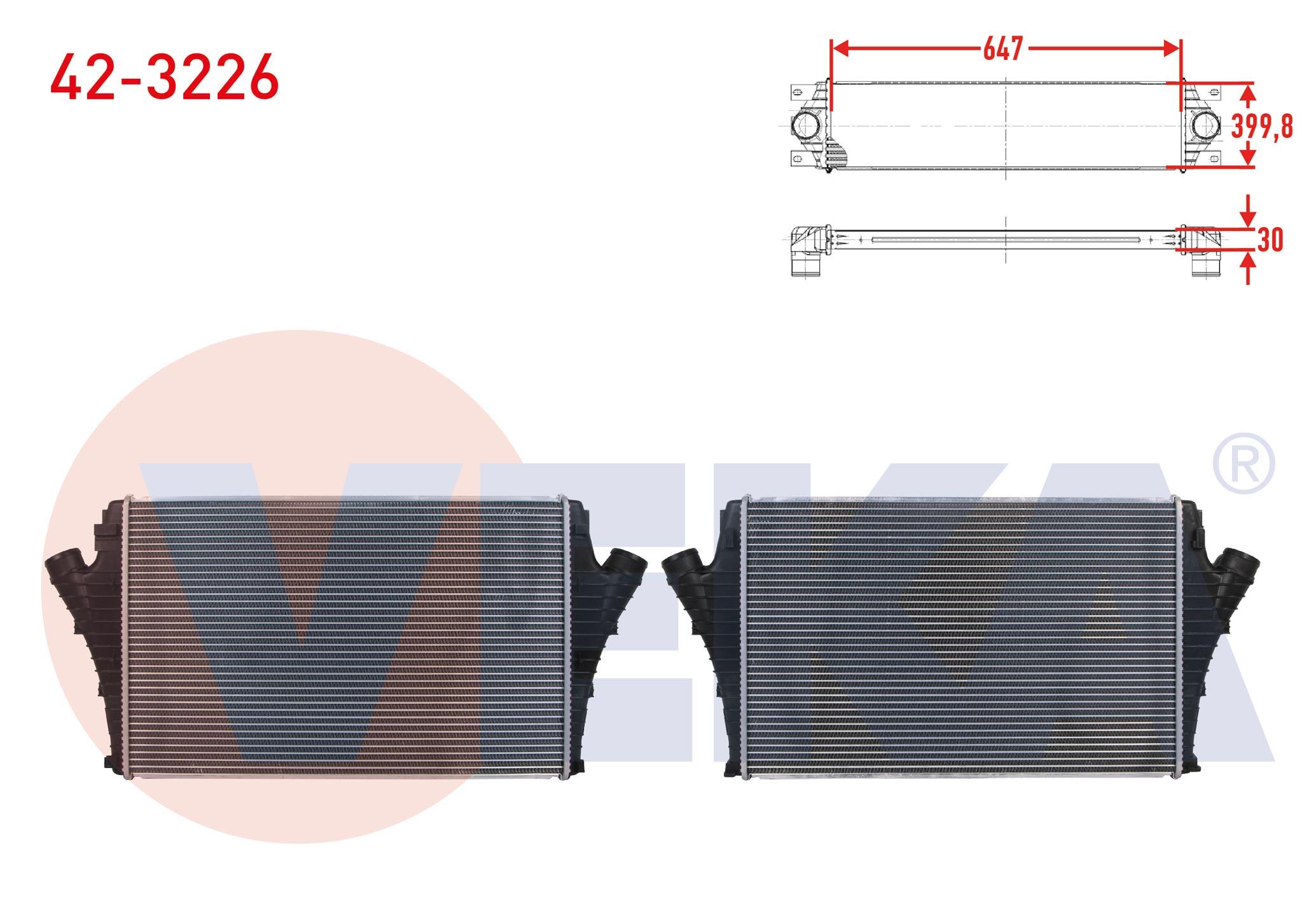 TURBO RADYATORU (INTERCOOLER) OPEL VECTRA C 2.0 16V TURBO 175 hp 2003-2008