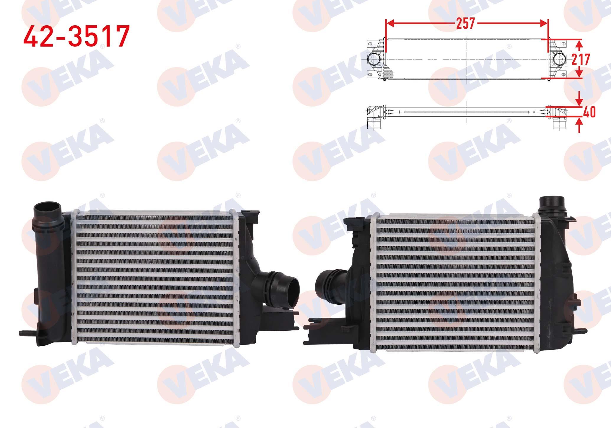 TURBO RADYATORU (INTERCOOLER) RENAULT CLIO IV 0.9 TCE 2012-
