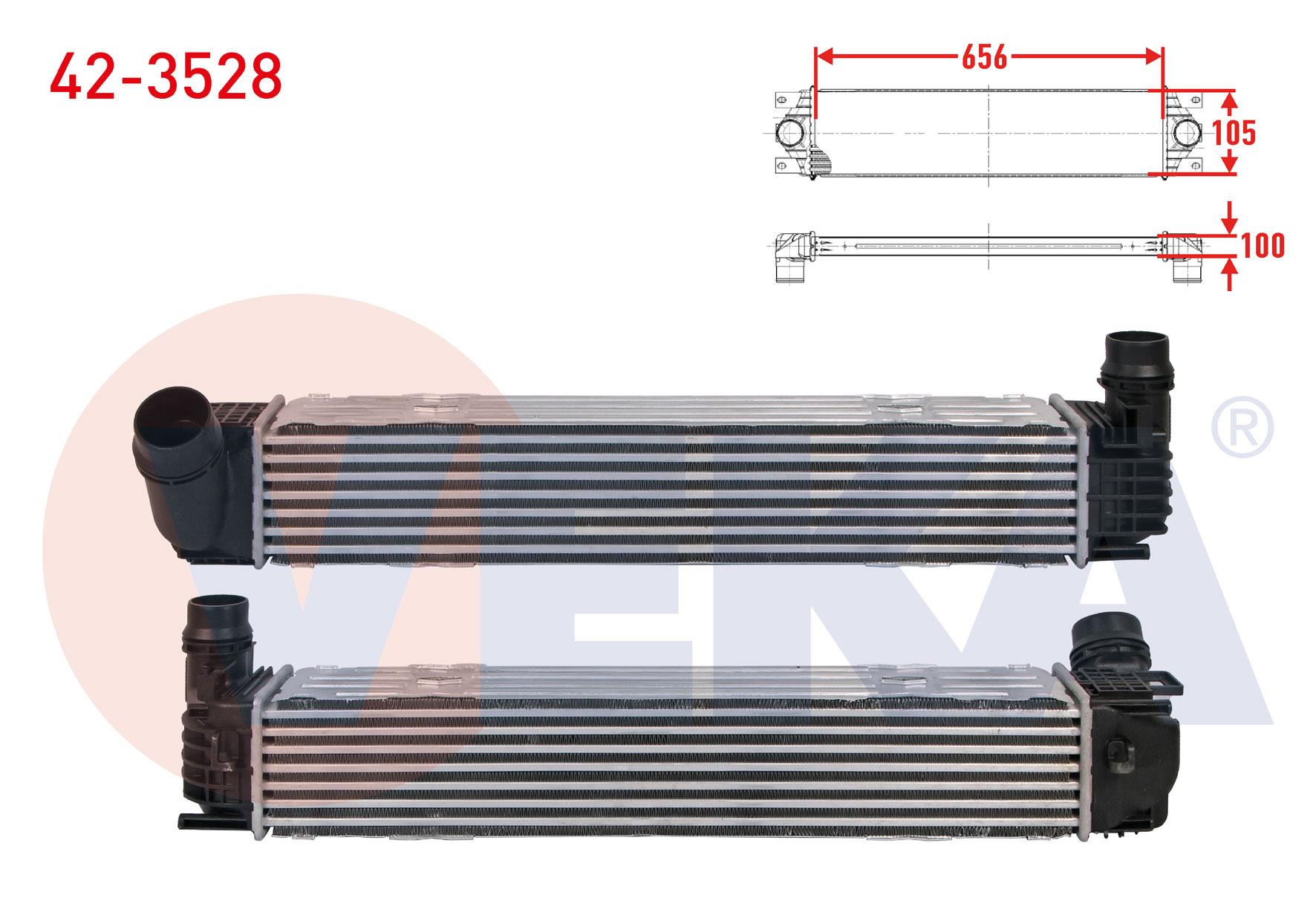 TURBO RADYATORU (INTERCOOLER) RENAULT GRAND SCENIC III 2.0 DCI 160 hp 2009-