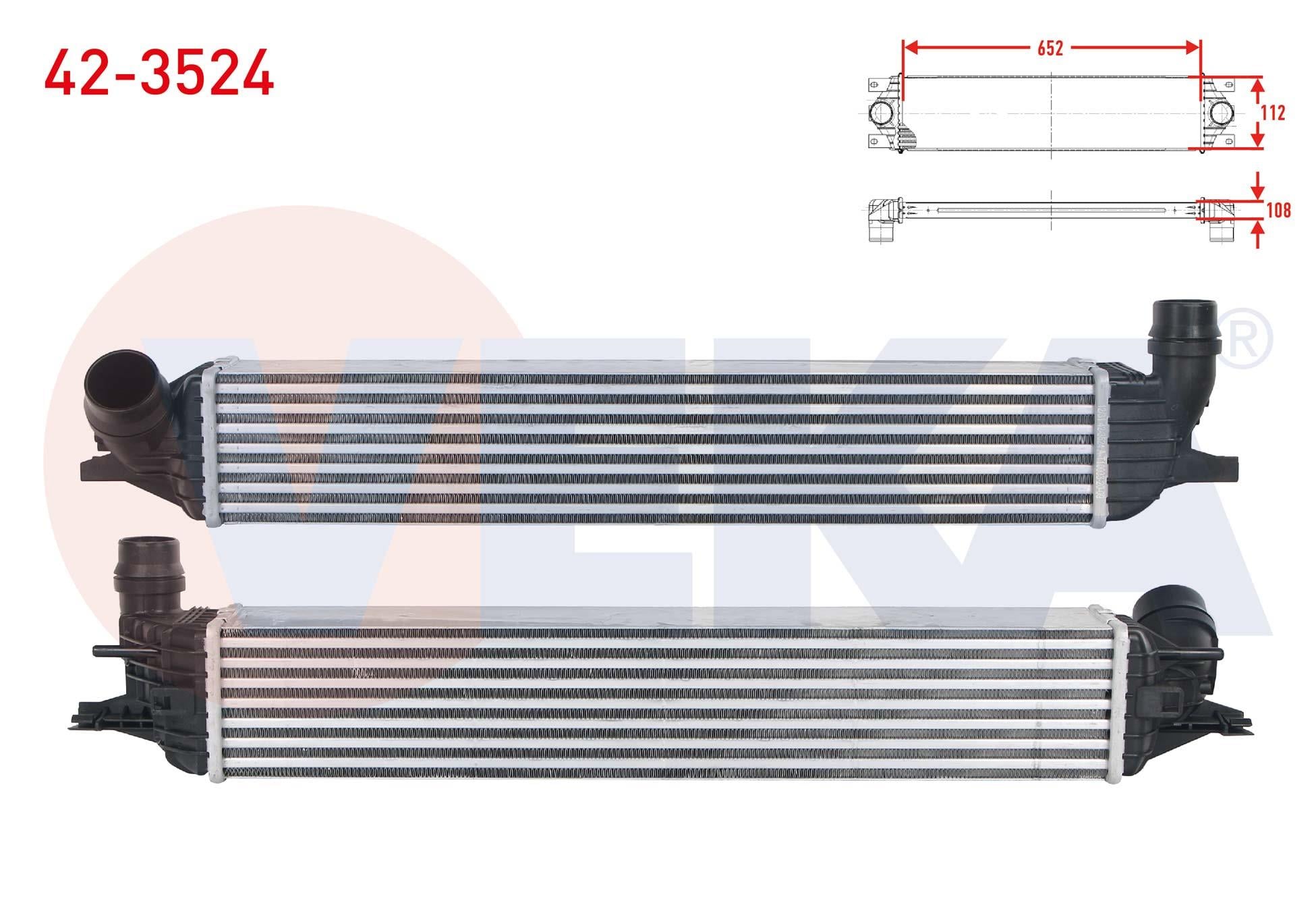 TURBO RADYATORU (INTERCOOLER) RENAULT LAGUNA III 2.0 DCI - 2.0i 16v A-T 2007-