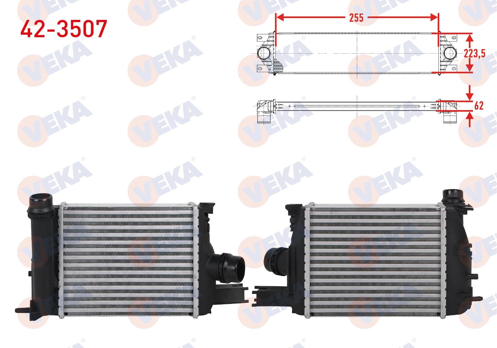 TURBO RADYATORU (INTERCOOLER) RENAULT SYMBOL III (JZ0/1) 1.5 DCI 2012-
