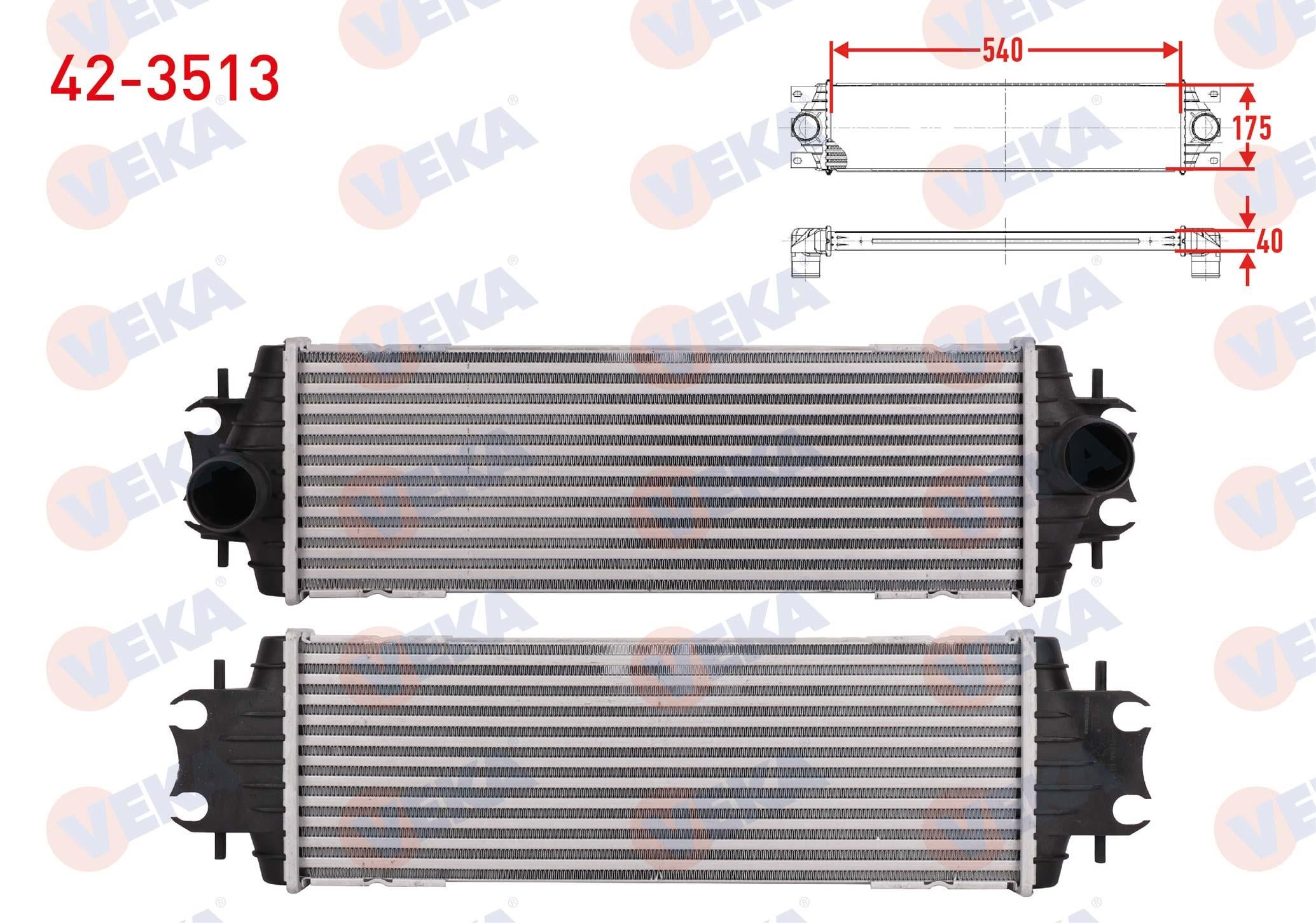 TURBO RADYATORU (INTERCOOLER) RENAULT TRAFIC II (FL) 1.9 DCI 2001-2014