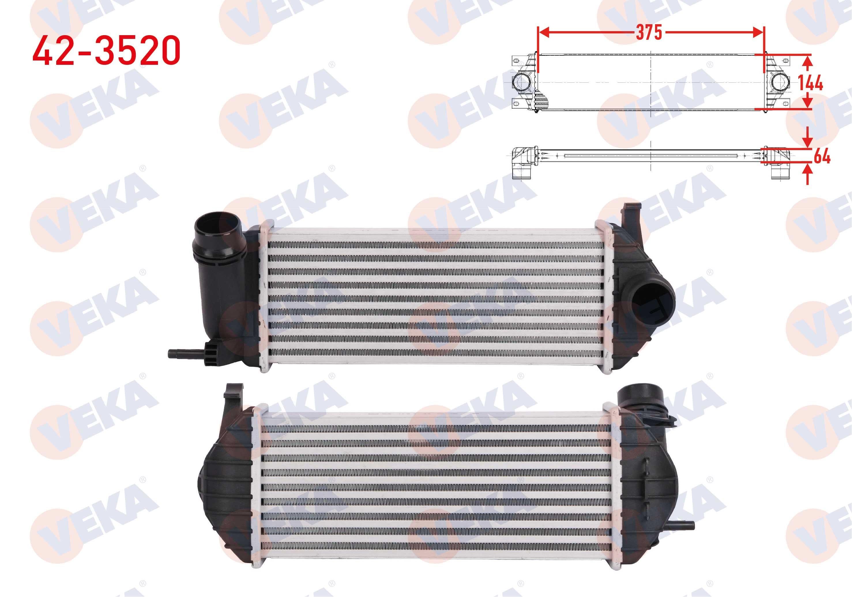 TURBO RADYATORU (INTERCOOLER) (SEGMANLI) RENAULT KANGOO Express  (FC0/1_) 1.5 DCI 2008-