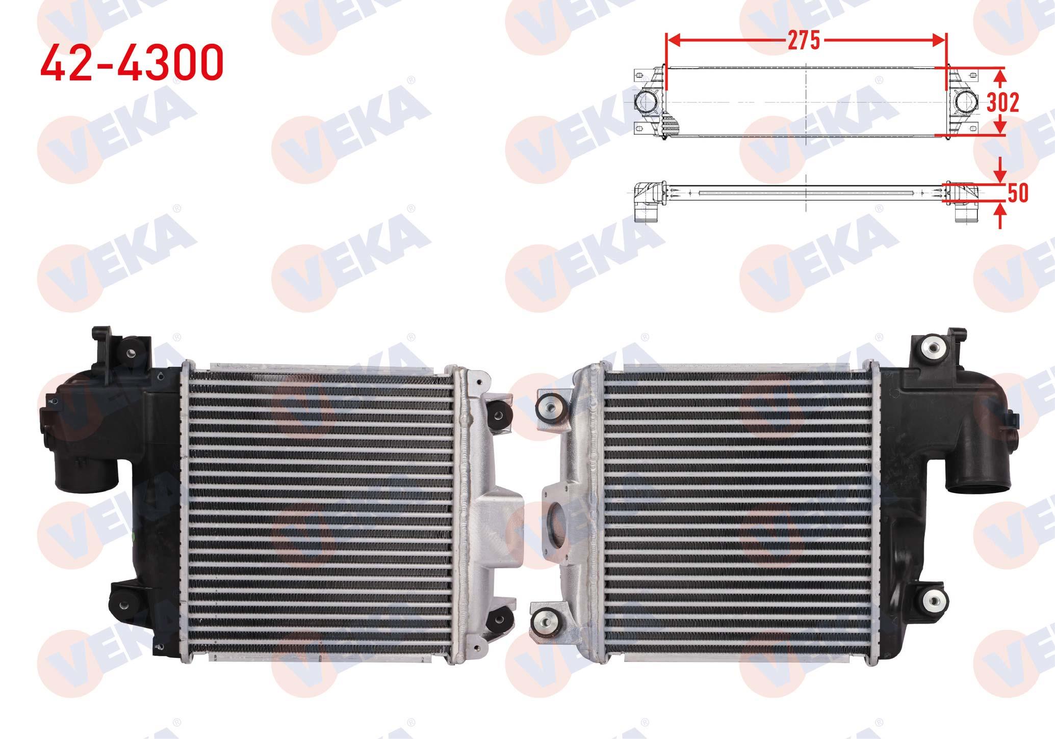 TURBO RADYATORU (INTERCOOLER) TOYOTA HILUX VII PICK-UP (_N1_, _N2_, _N3_ ) 2.5 D 4WD 2005-