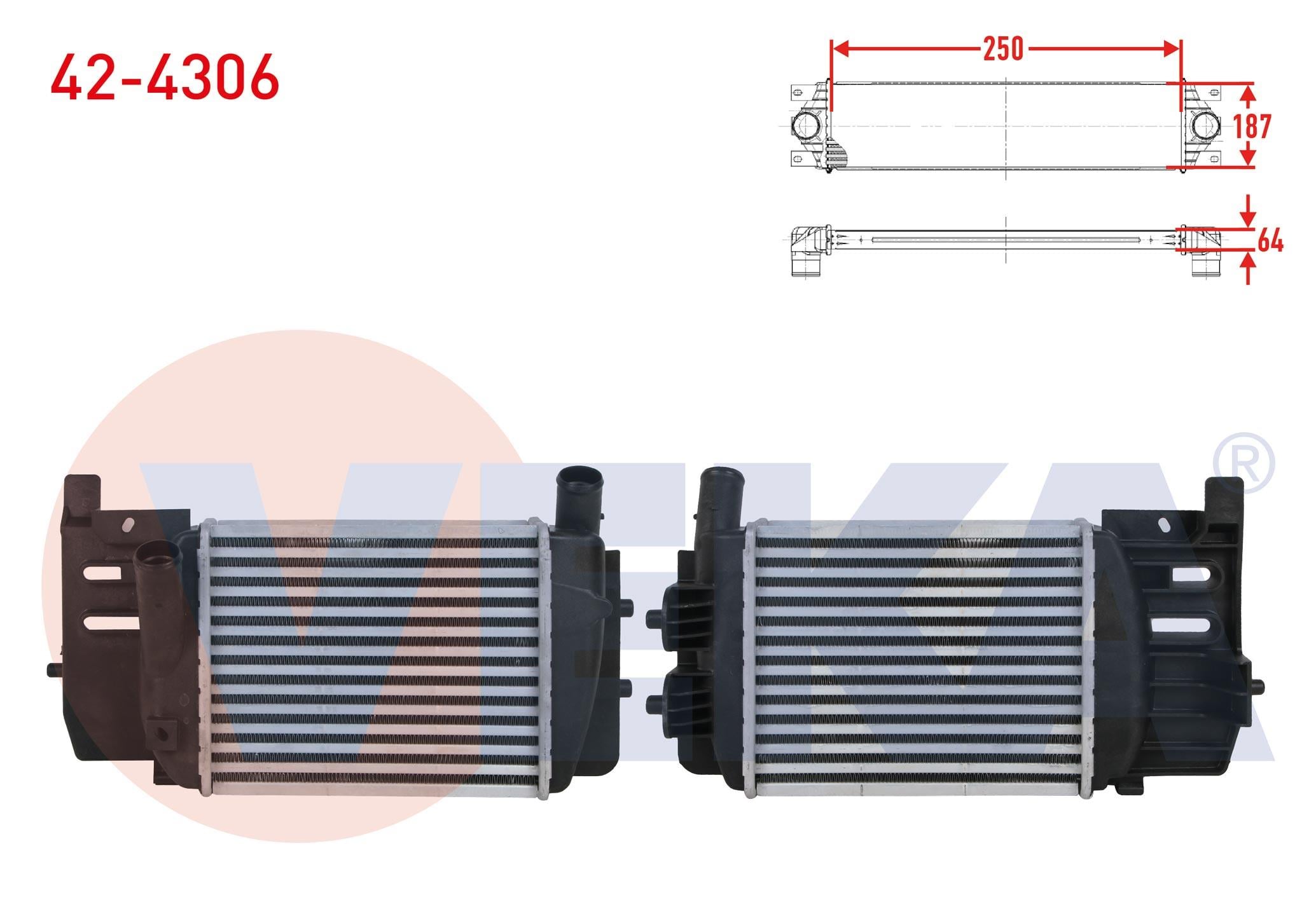 TURBO RADYATORU (INTERCOOLER) TOYOTA YARIS (P13) 1.4 D-4D 2011-